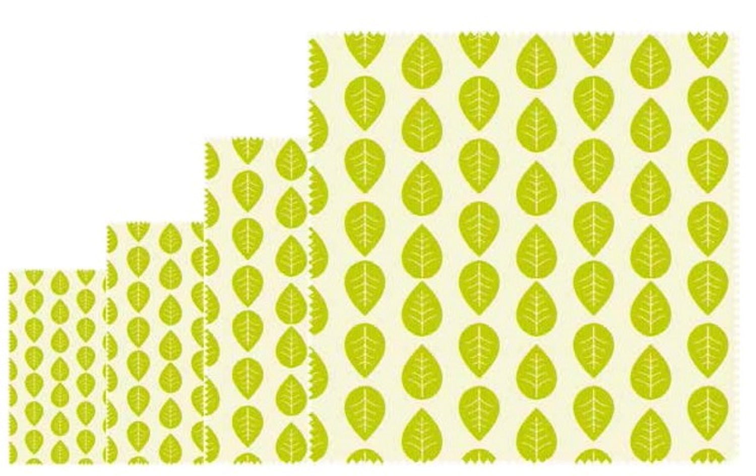 4er Set Pflanzenwachstuch vegan 16x16,18x20,25x28,33x35.5cm in Grün präsentiert im Onlineshop von KAQTU Design AG. Küchenhelfer ist von Nuts Innovations