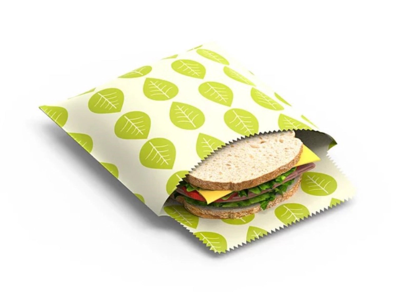 2er Set Pflanzenwachs Sandwich&Snack bag vegan, 18x18,18x23c in Grün präsentiert im Onlineshop von KAQTU Design AG. Küchenhelfer ist von Nuts Innovations
