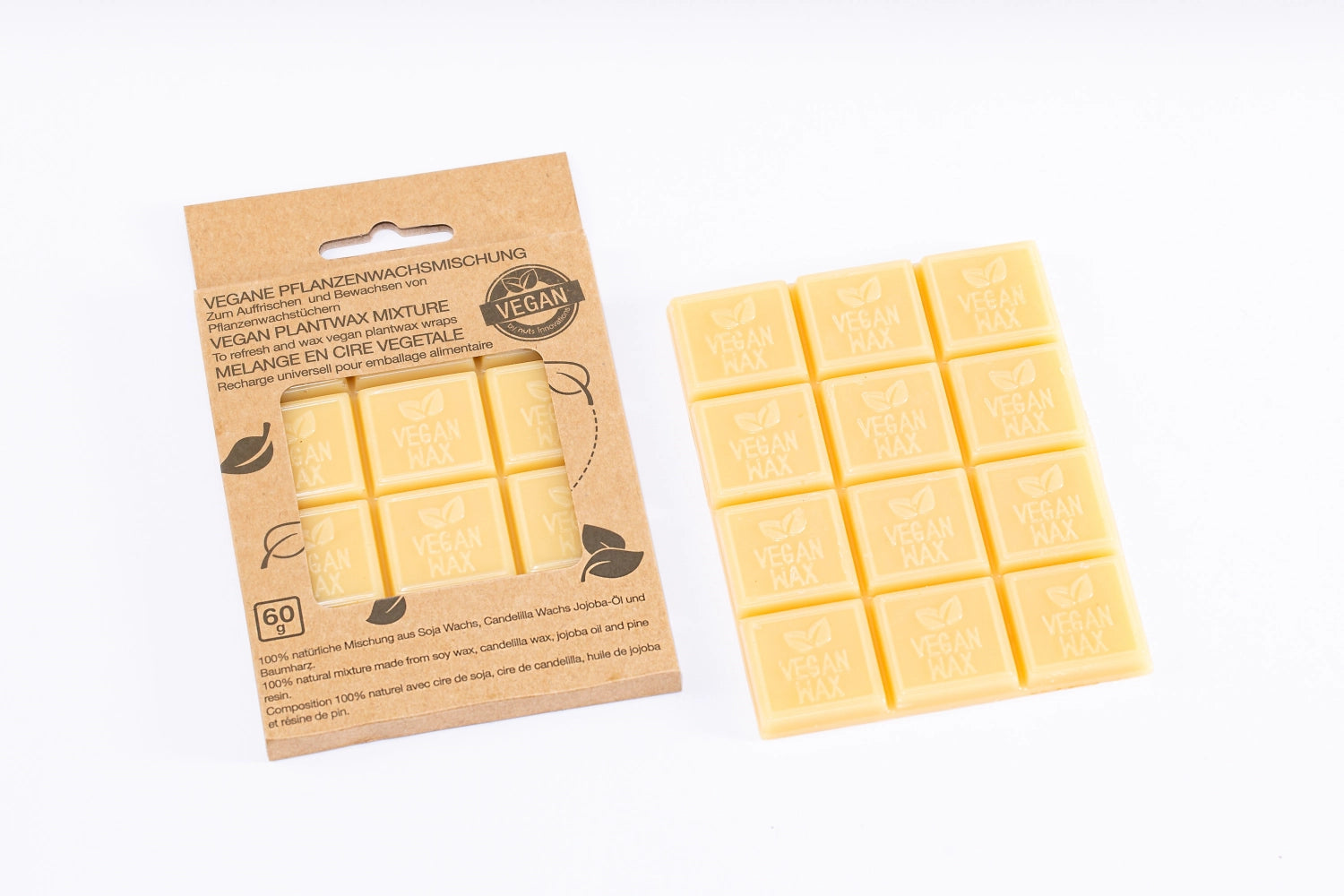 Vegane Pflanzenwachsmischung - Nachwachsset (do it yourself) in Braun präsentiert im Onlineshop von KAQTU Design AG. Küchenhelfer ist von Nuts Innovations