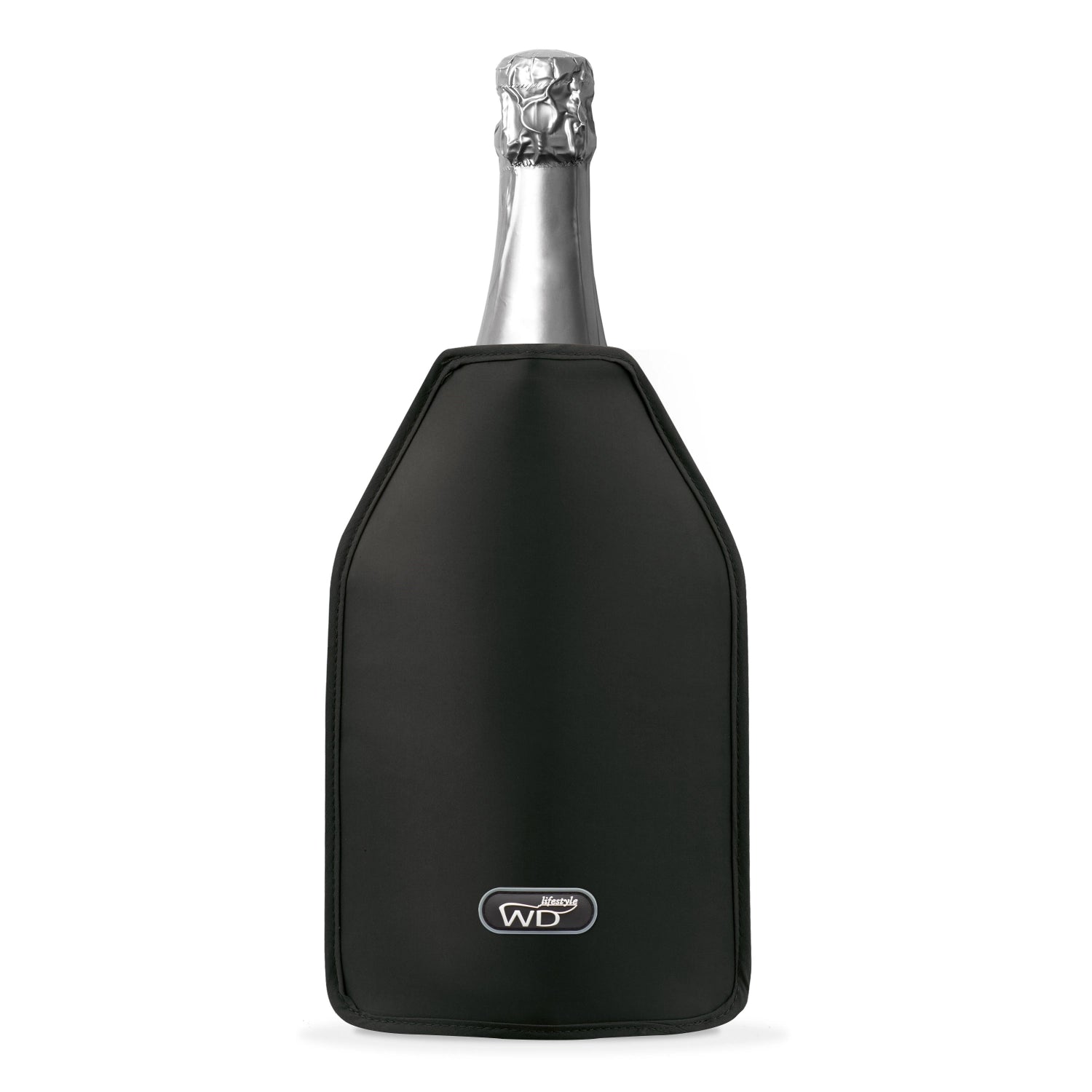 Flaschenkühler 15.5x22.5x2 cm, schwarz - KAQTU Design