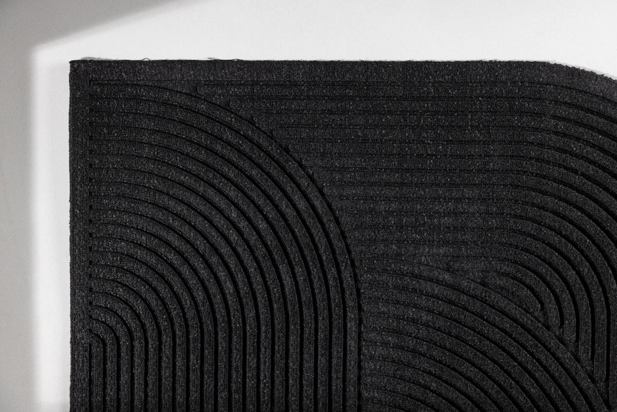 Valentino Teppich in Schwarz präsentiert im Onlineshop von KAQTU Design AG. Türmatte ist von Venture Home