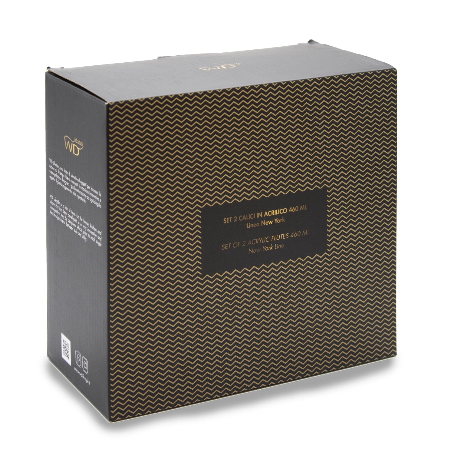 2 occhiali da set in acrilico 460 ml