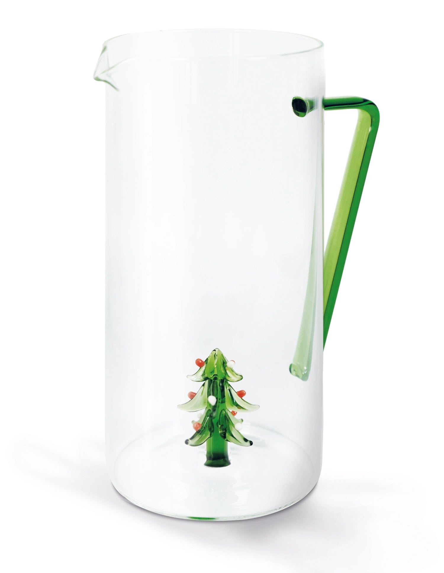 Karaffe aus Borosilikatglas 1.2 lt. m. Weihnachtsbaum - KAQTU Design