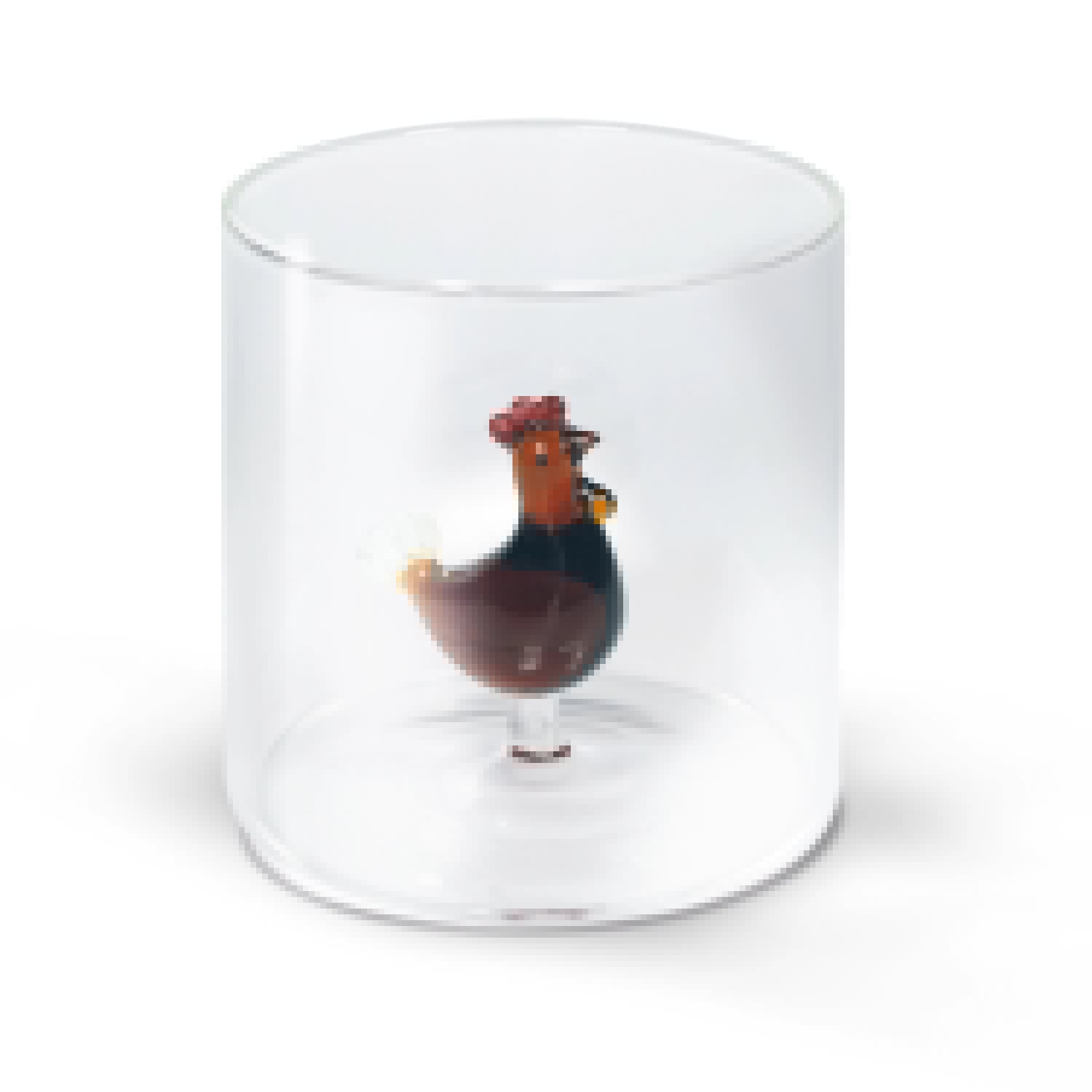 Glas aus Borosilikat 250 ml Hahn in Transparent präsentiert im Onlineshop von KAQTU Design AG. Glas ist von Easy Life