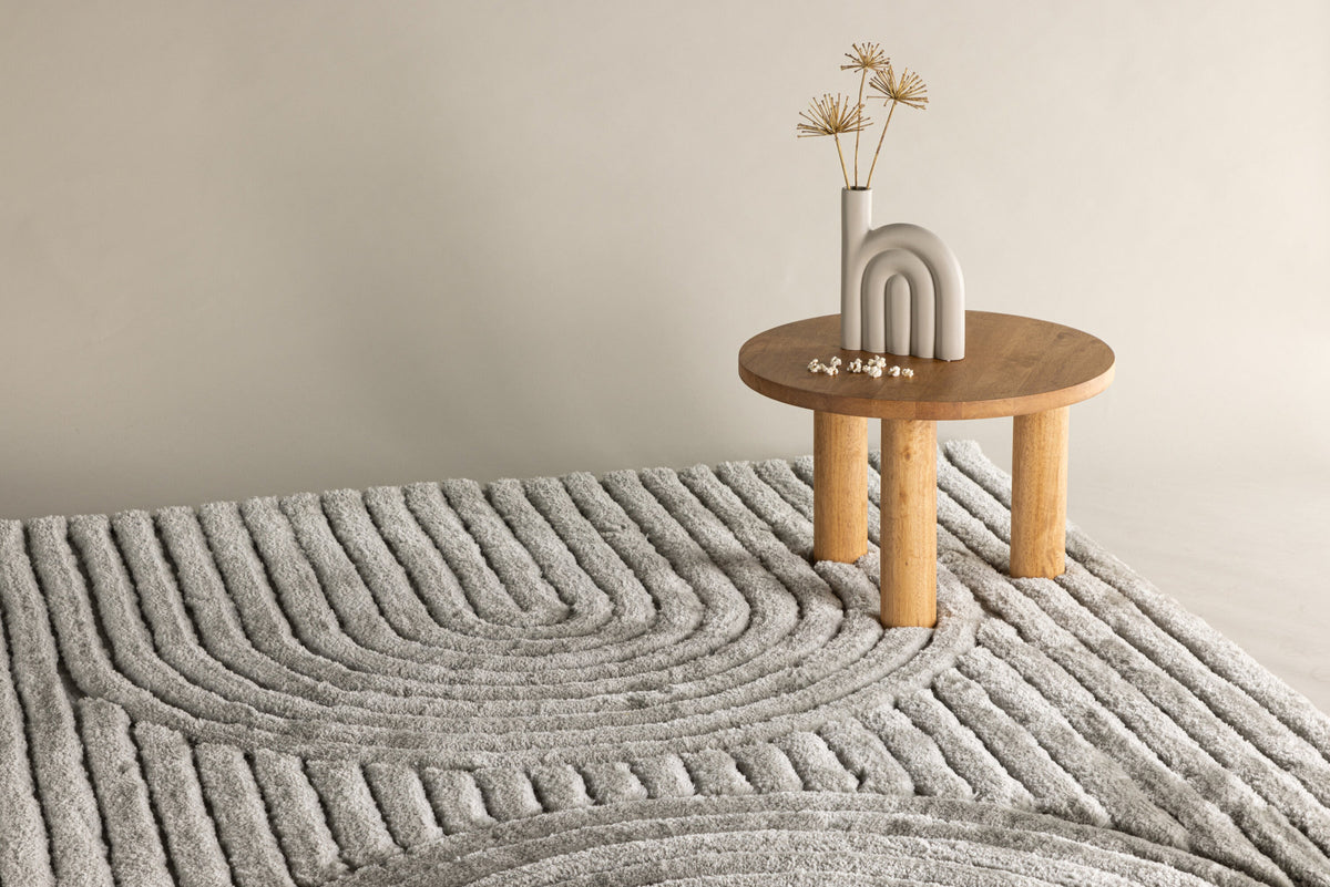 Niklas Teppich in Greige präsentiert im Onlineshop von KAQTU Design AG. Teppich ist von Venture Home