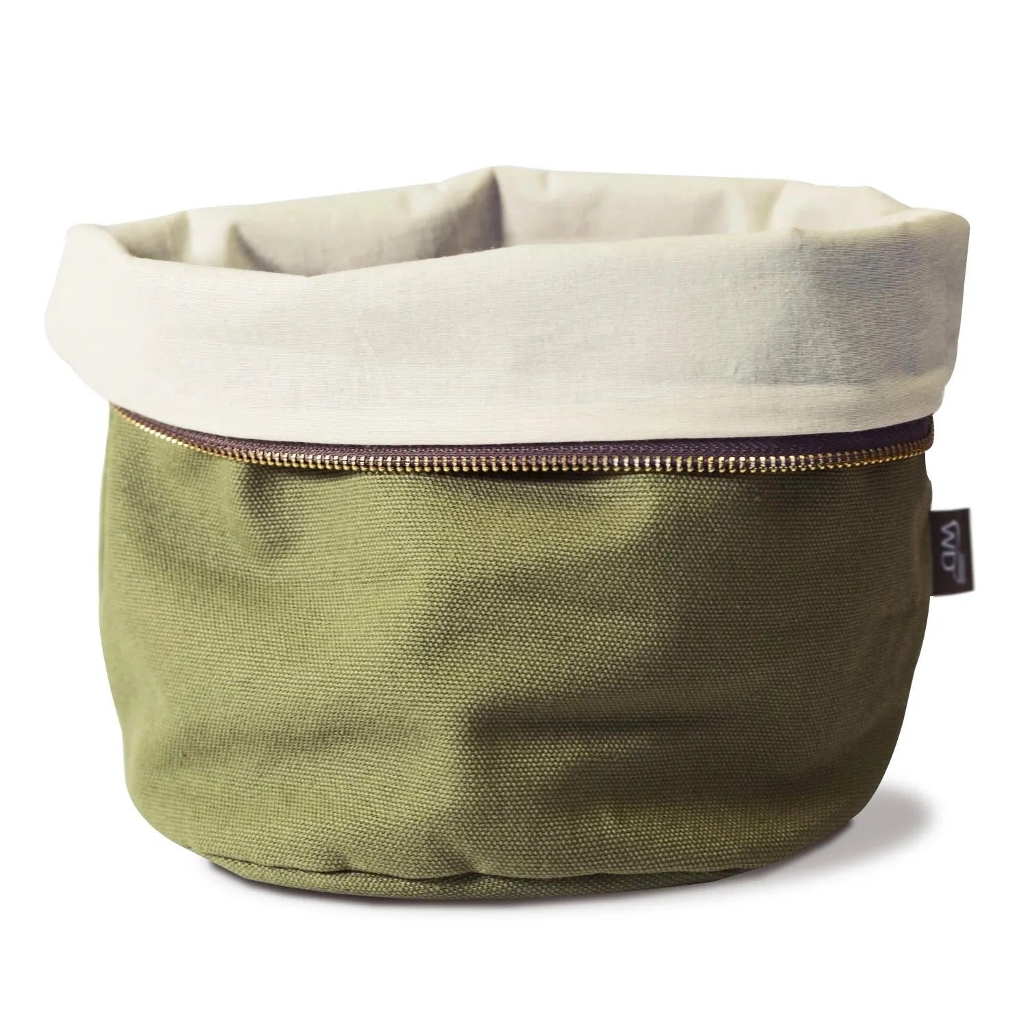 Brottasche aus Baumwolle 20cm beheizbar, grün in Grün präsentiert im Onlineshop von KAQTU Design AG. Brotsack ist von Easy Life
