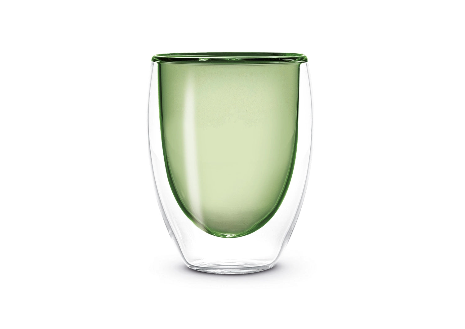 2er Set Teeglas doppelw. grün, 220ml