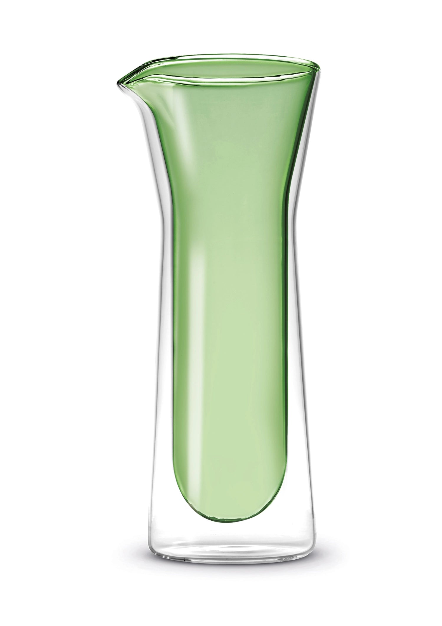 Glaskaraffe doppelw. grün, 800ml - KAQTU Design