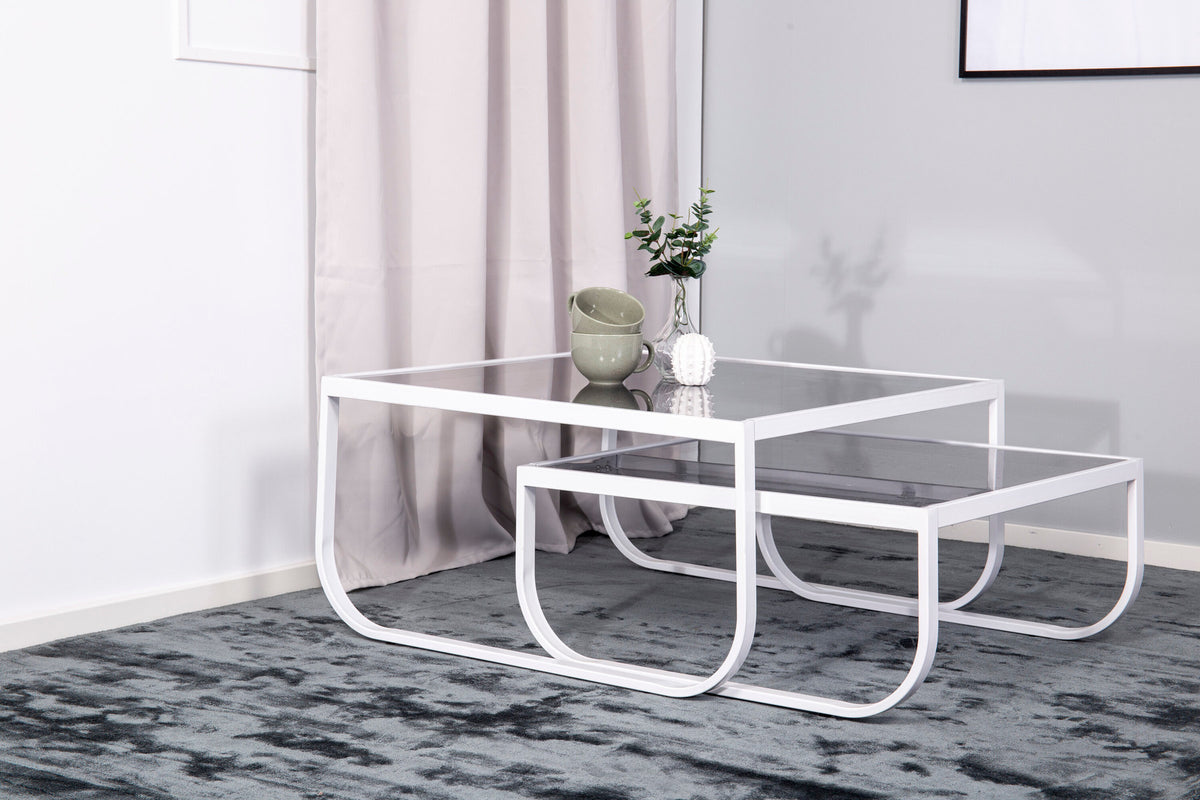 Rocker Beistelltisch in Weiss präsentiert im Onlineshop von KAQTU Design AG. Beistelltisch ist von Venture Home