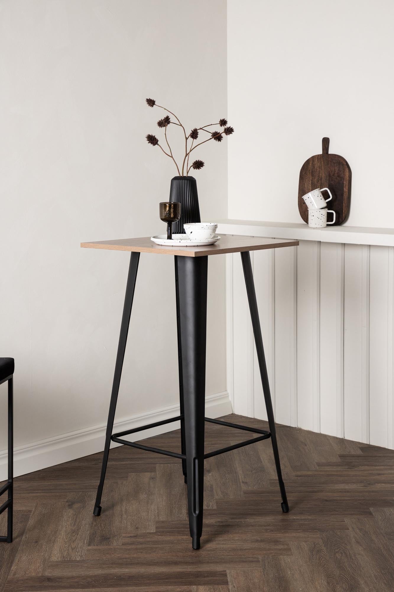 Tempe Bartisch in Nussbaum präsentiert im Onlineshop von KAQTU Design AG. Hochtisch ist von Venture Home