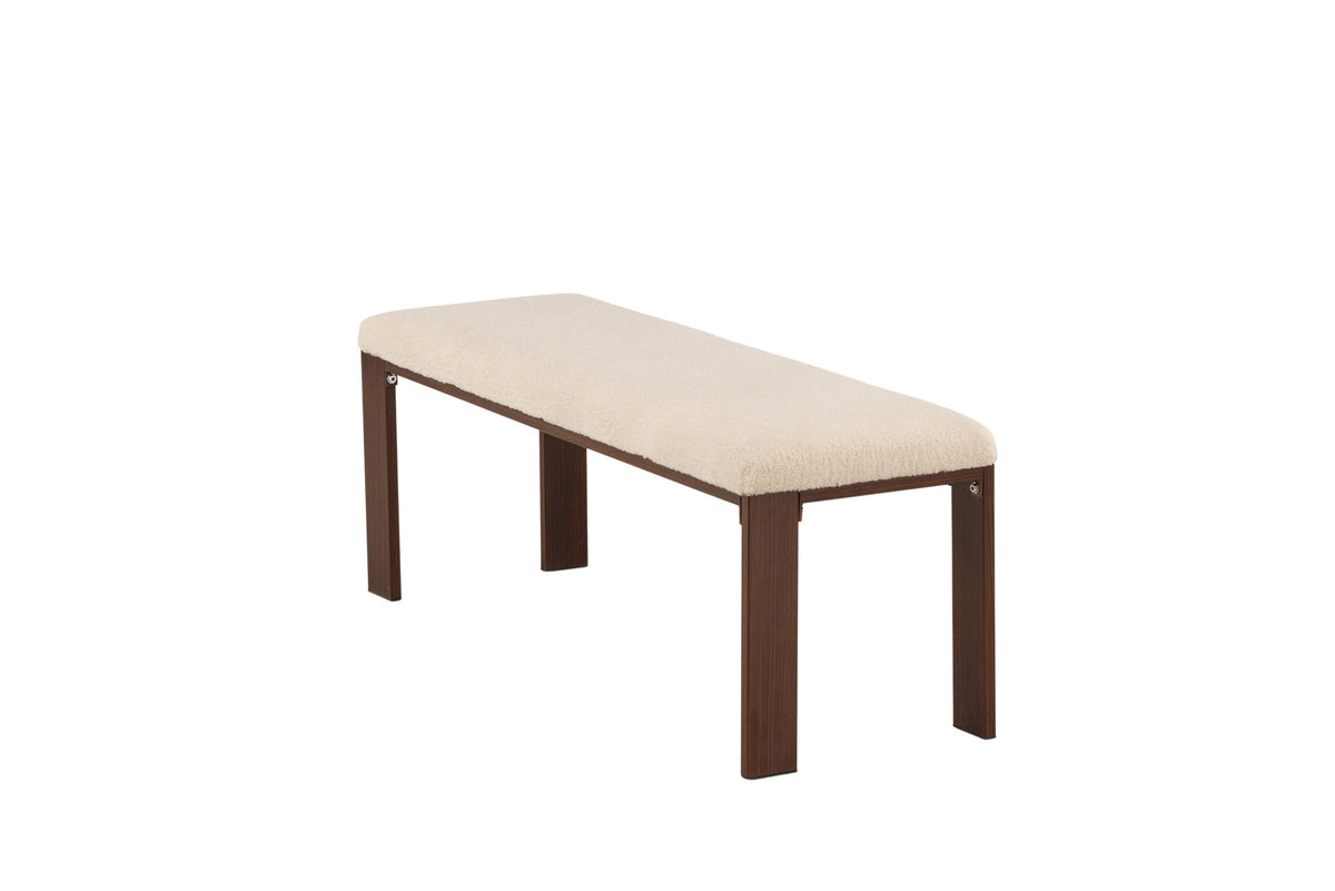 Chester Bank in Weiss präsentiert im Onlineshop von KAQTU Design AG. Sitzbank ist von Venture Home