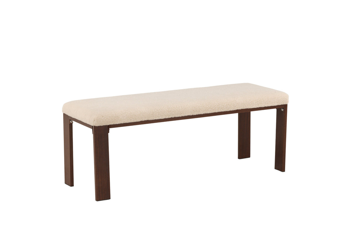Chester Bank in Weiss präsentiert im Onlineshop von KAQTU Design AG. Sitzbank ist von Venture Home