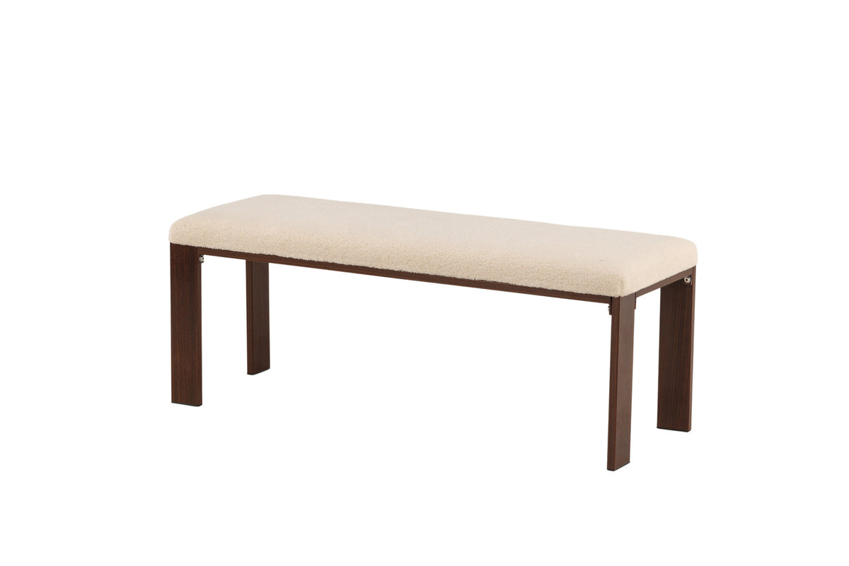 Chester Bank in Weiss präsentiert im Onlineshop von KAQTU Design AG. Sitzbank ist von Venture Home