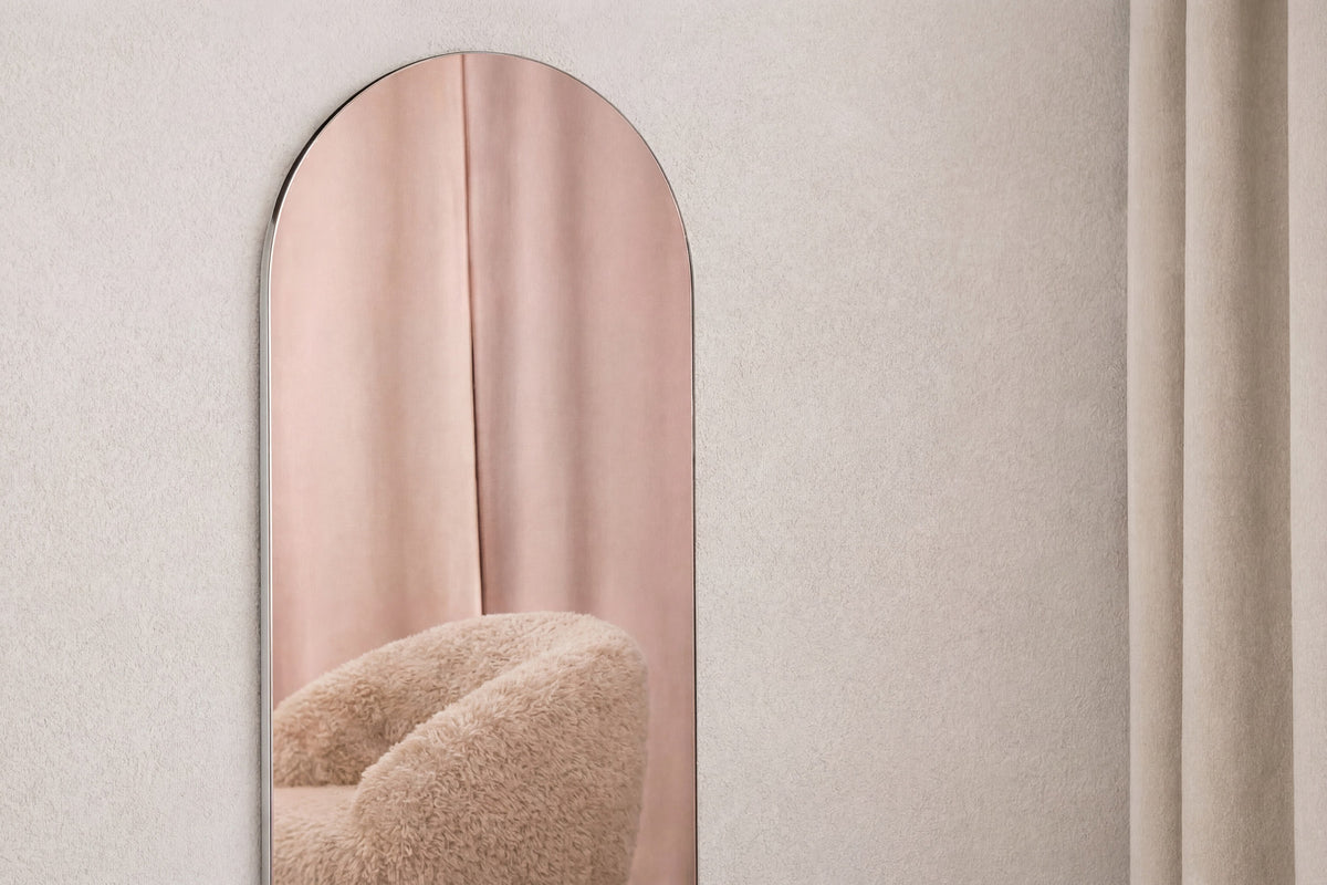 Sarasota Großer Spiegel in Roségold präsentiert im Onlineshop von KAQTU Design AG. Spiegel ist von Venture Home