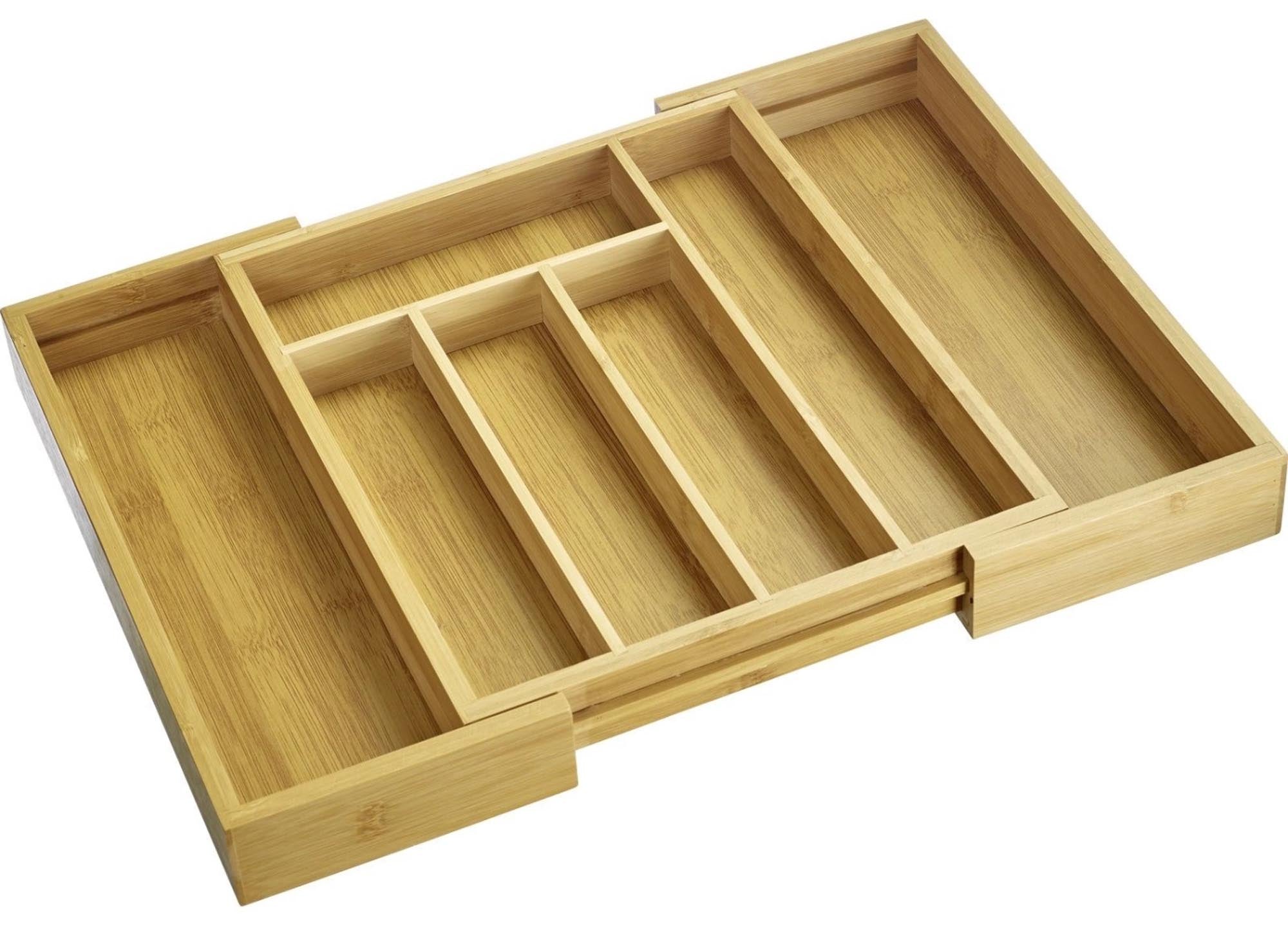 Besteckeinsatz für Schubladen, Bambus in Braun präsentiert im Onlineshop von KAQTU Design AG. Backutensilien ist von Westmark
