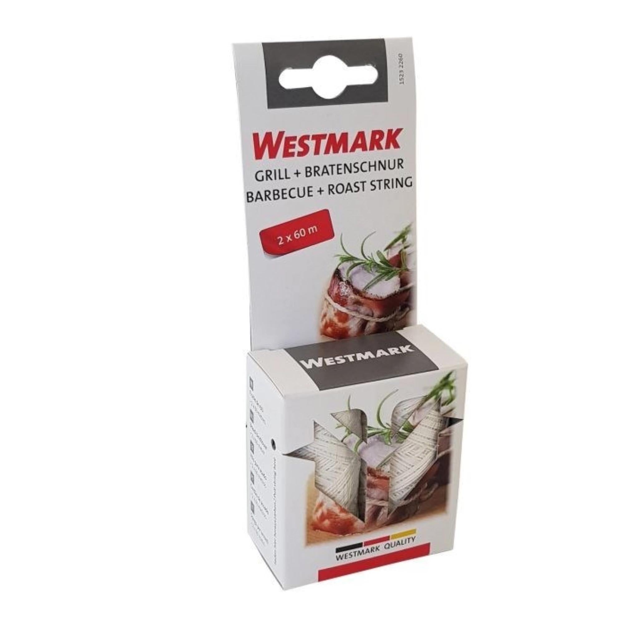 2er Set Grill- und Bratenschnur von Westmark, 60m, hitzebeständig, ideal für Küche und Grill, vielseitig und praktisch einsetzbar.
