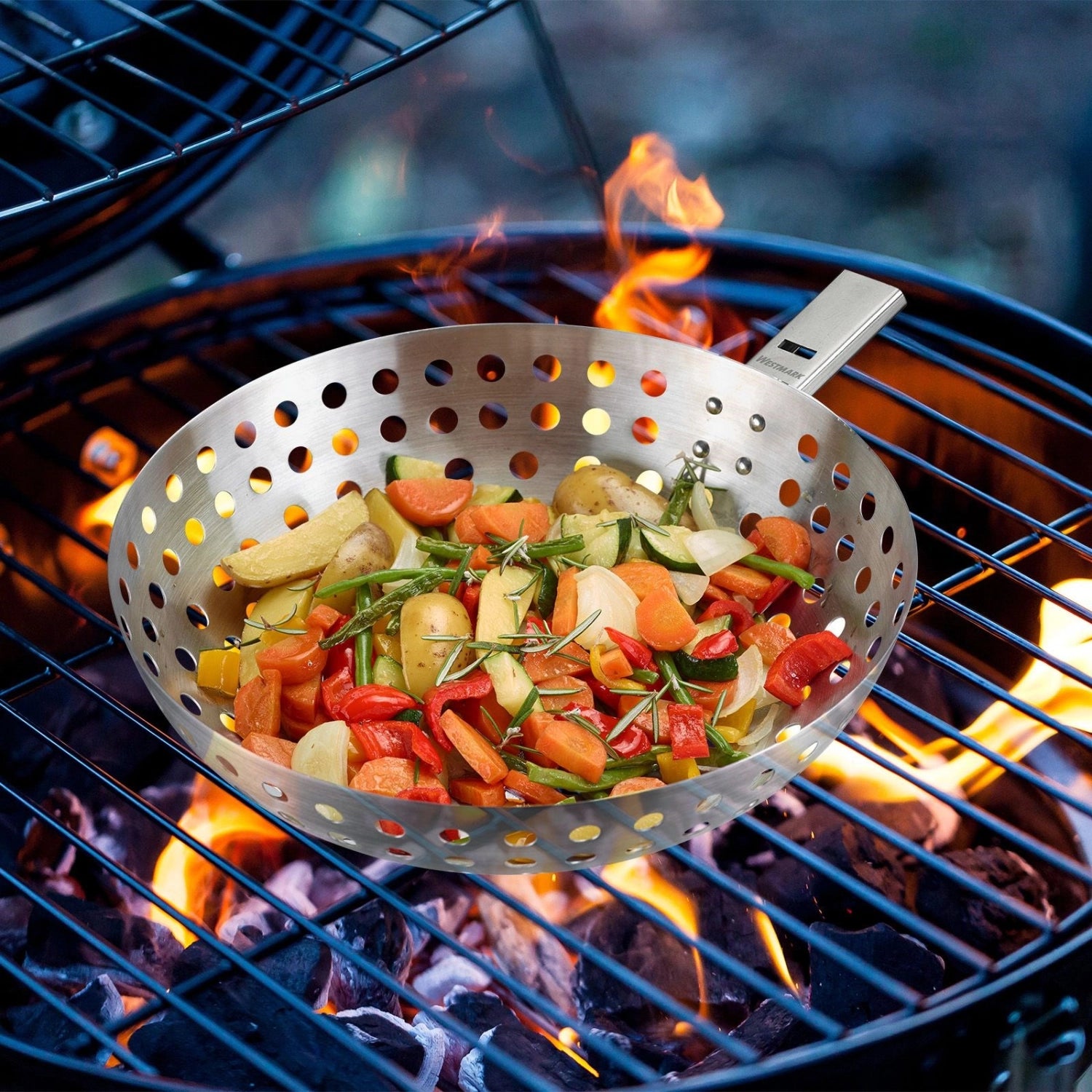 Grillwok, acciaio inossidabile