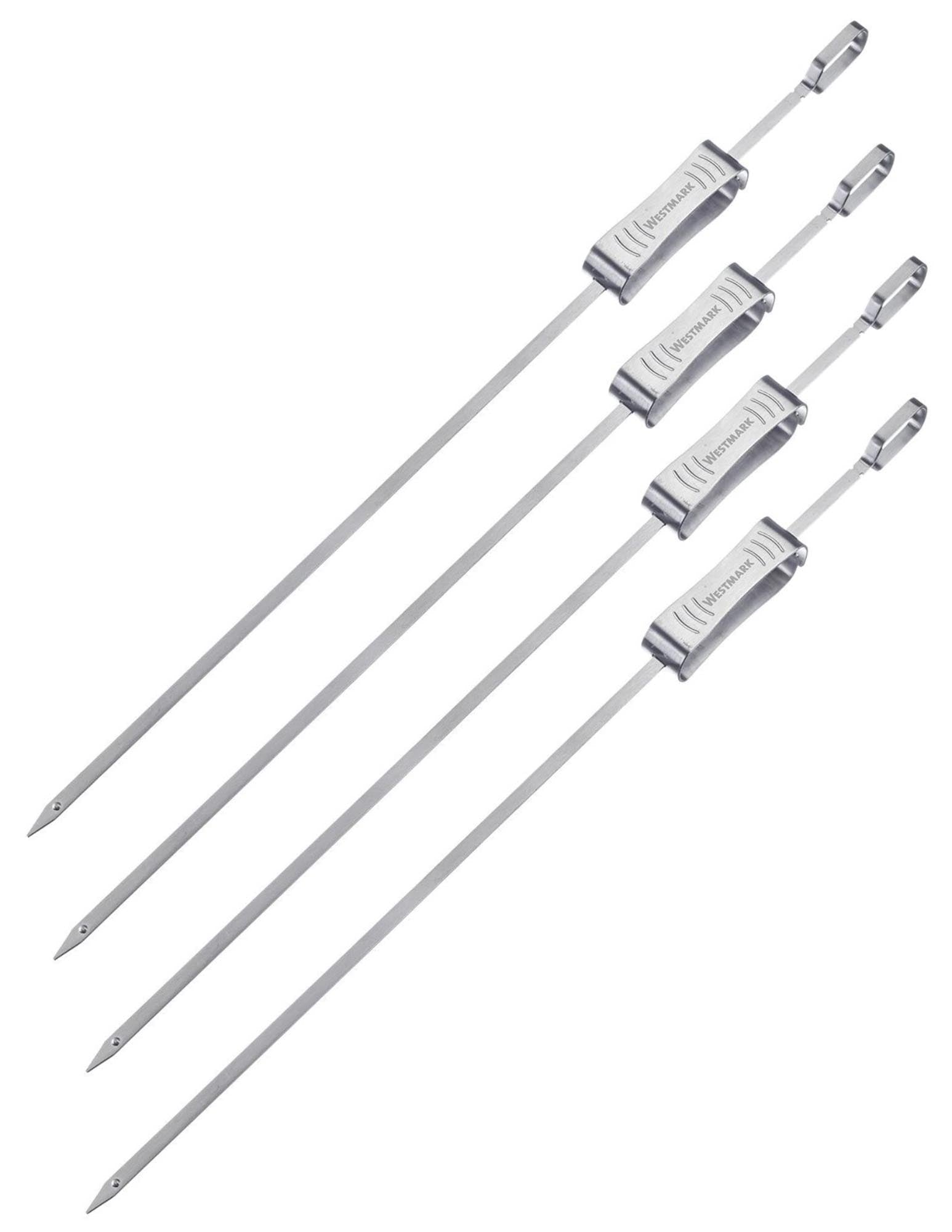4er Set Grillspiesse, Edelstahl in Silber präsentiert im Onlineshop von KAQTU Design AG. Grillzubehör ist von Westmark