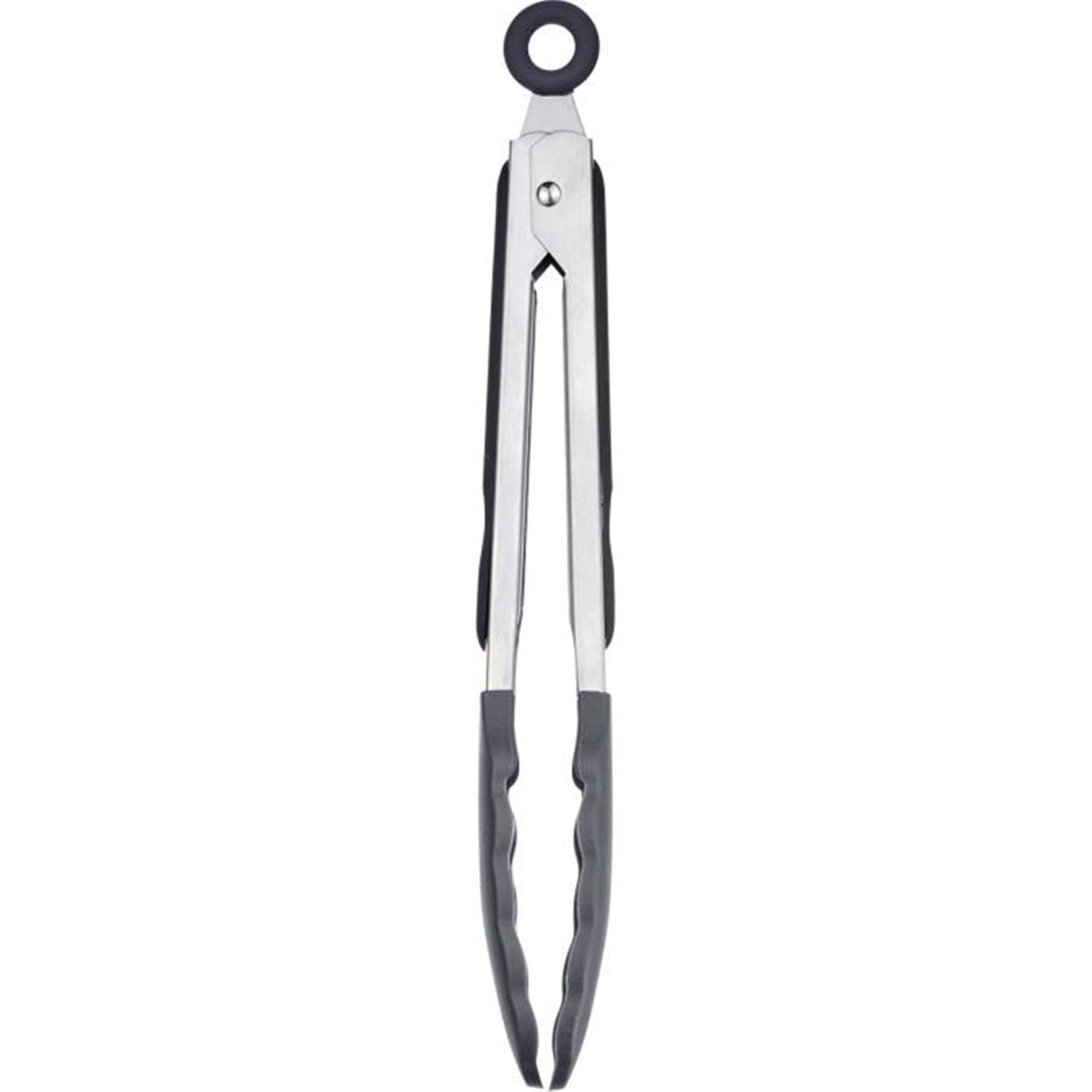 Kompakte Servierzange aus Silikon, 21 cm, ideal für präzises Greifen und Servieren, hitzebeständig und langlebig.