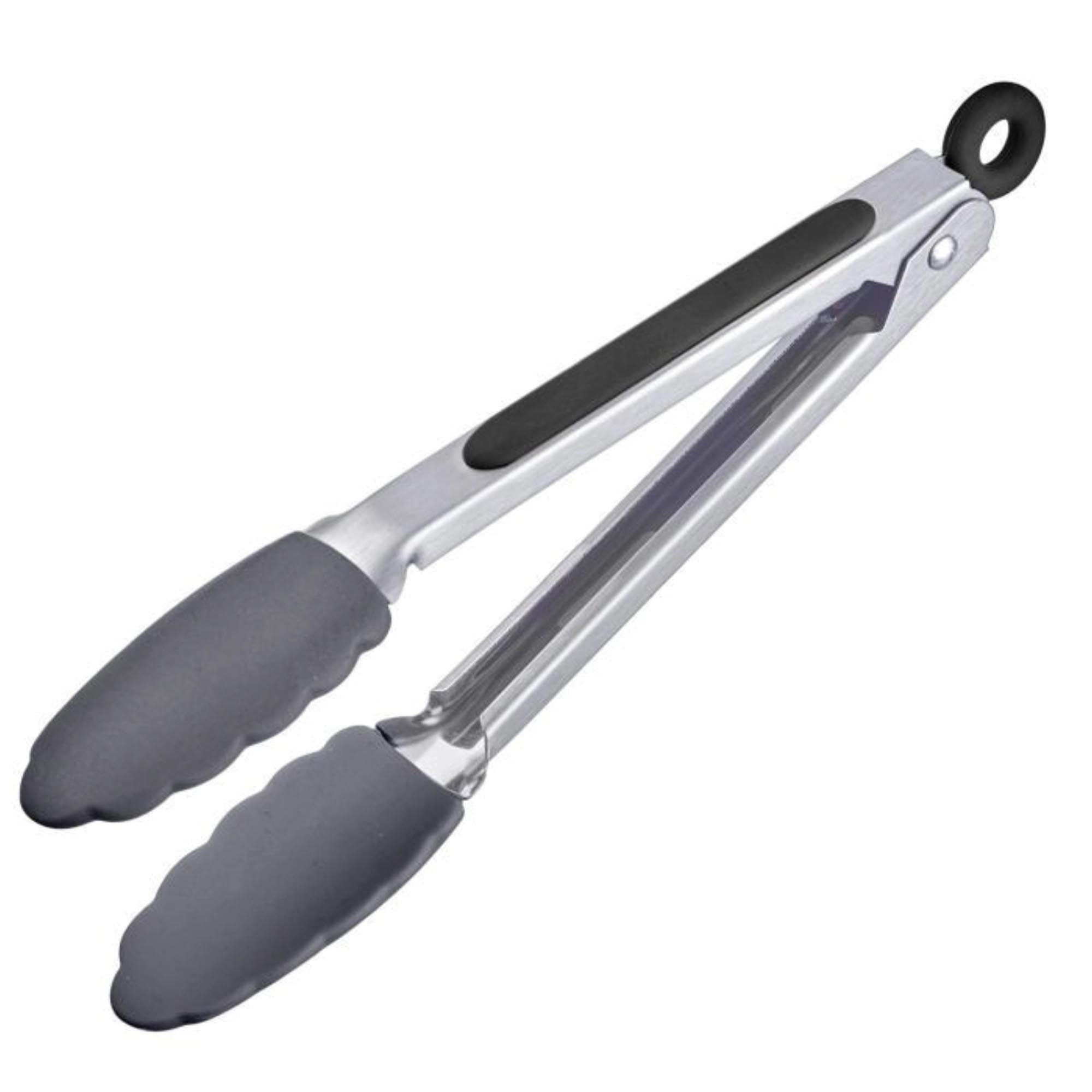Servierzange Classic Silicone Midi, 27cm in Silber präsentiert im Onlineshop von KAQTU Design AG. Zange ist von Westmark