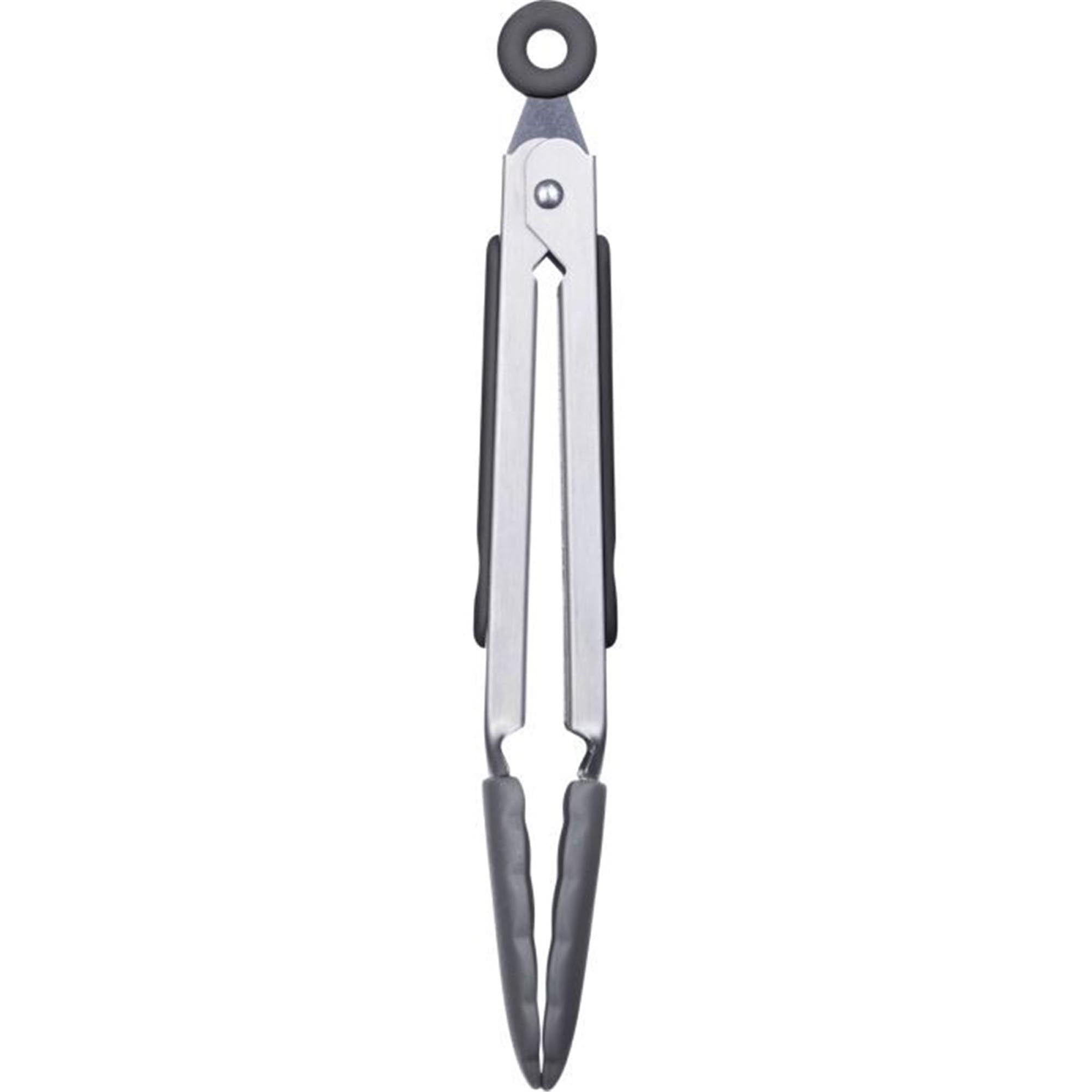 Praktische Servierzange aus Silikon, 27 cm, ideal für präzises Greifen und Servieren, hitzebeständig und langlebig.