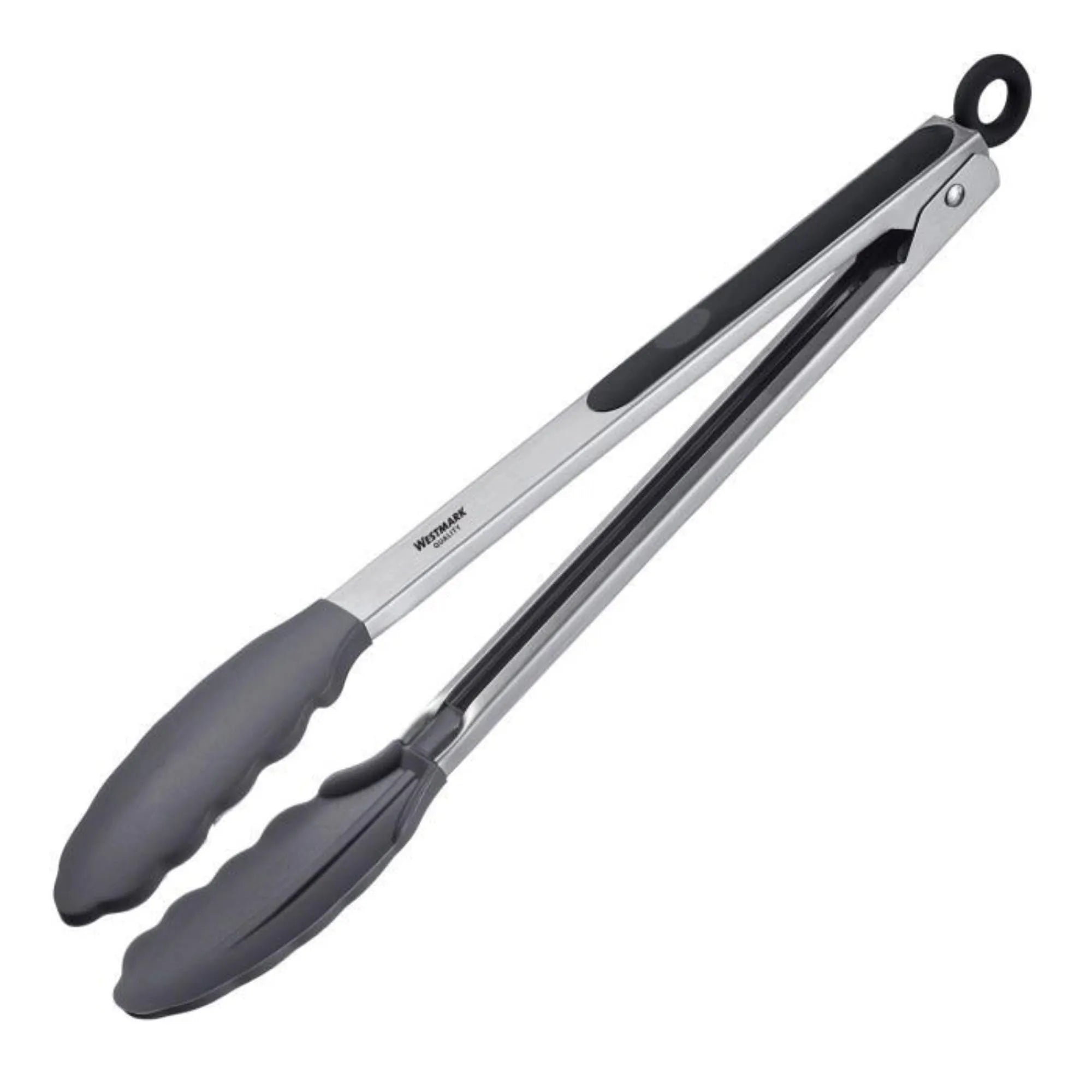 Servierzange Classic Silicone Maxi, 34cm in Silber präsentiert im Onlineshop von KAQTU Design AG. Zange ist von Westmark
