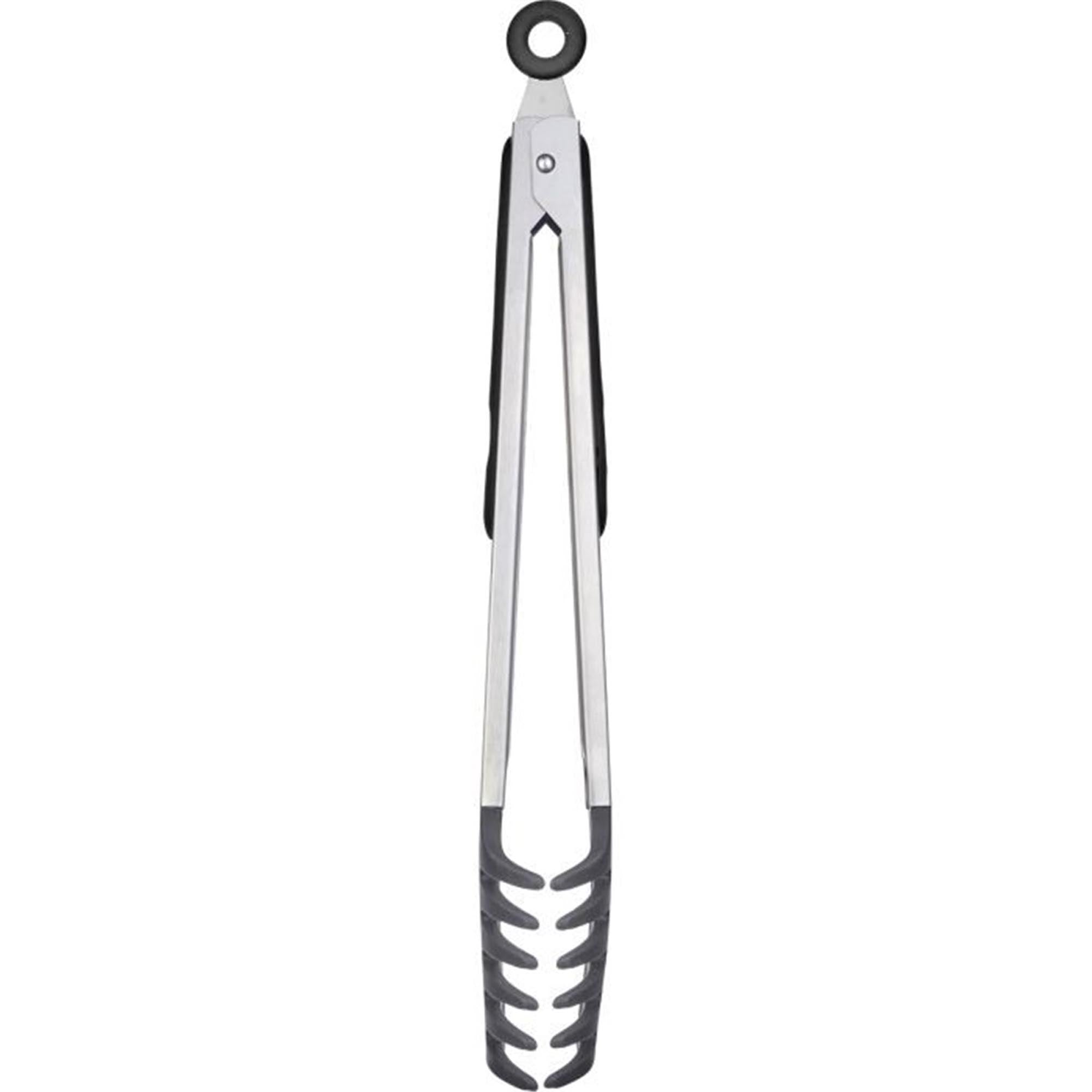 Die Buffetzange Fork Silicone Maxi von Westmark, 32,5 cm, ist ideal für Buffets, hitzebeständig und aus hochwertigem Silikon gefertigt.