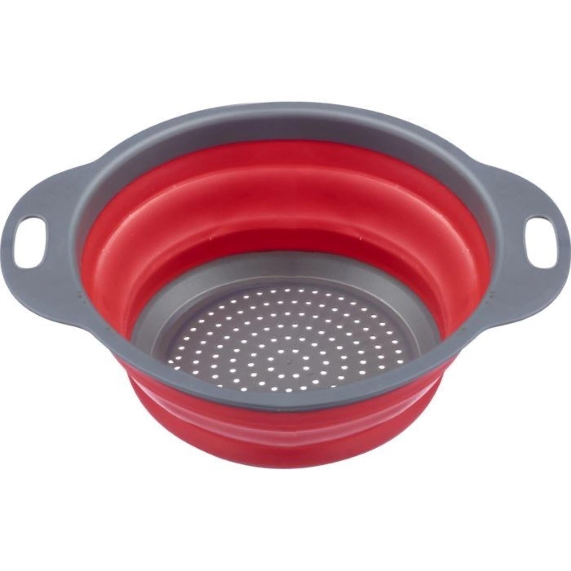 Seiher, faltbar, Dinnen 22cm in Rot präsentiert im Onlineshop von KAQTU Design AG. Küchenhelfer ist von Westmark