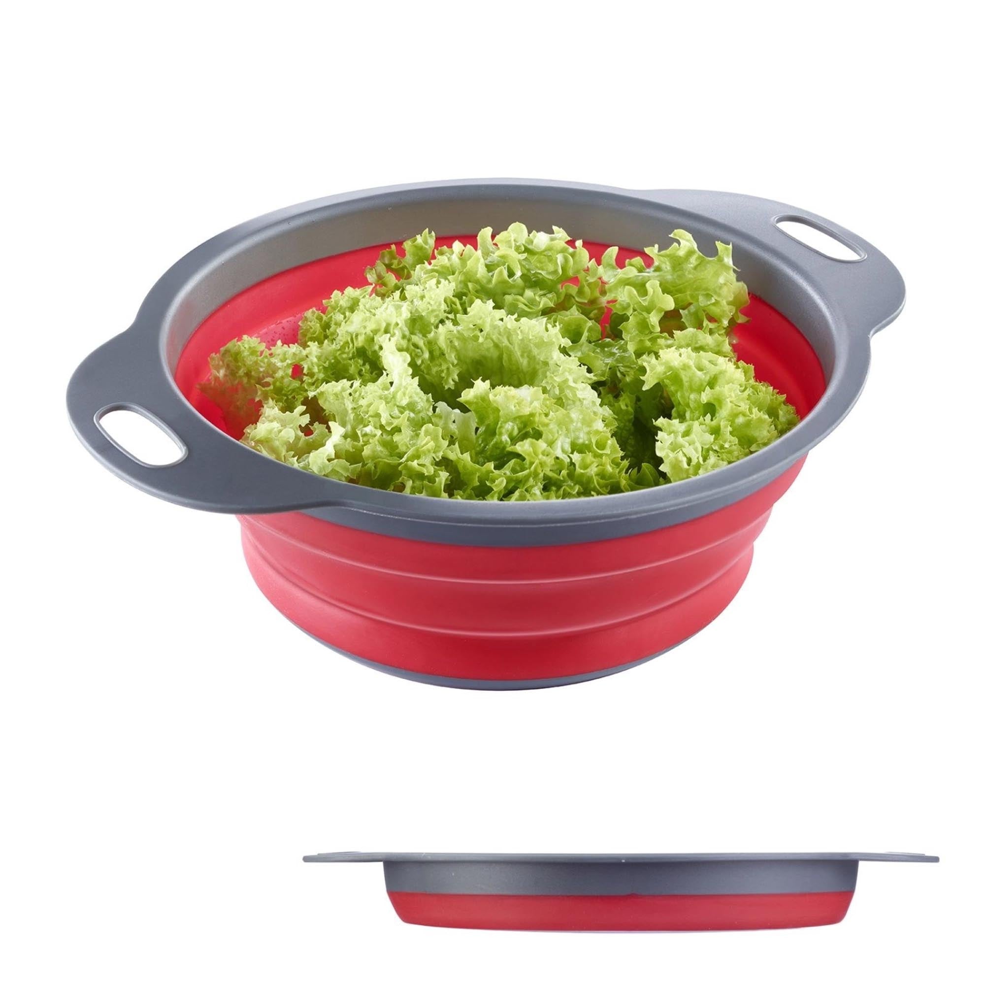 Faltbares Mini-Abtropfsieb von Westmark, 18,5 cm Innenmaß, perfekt für kleine Küchen, platzsparend und praktisch im Gebrauch.