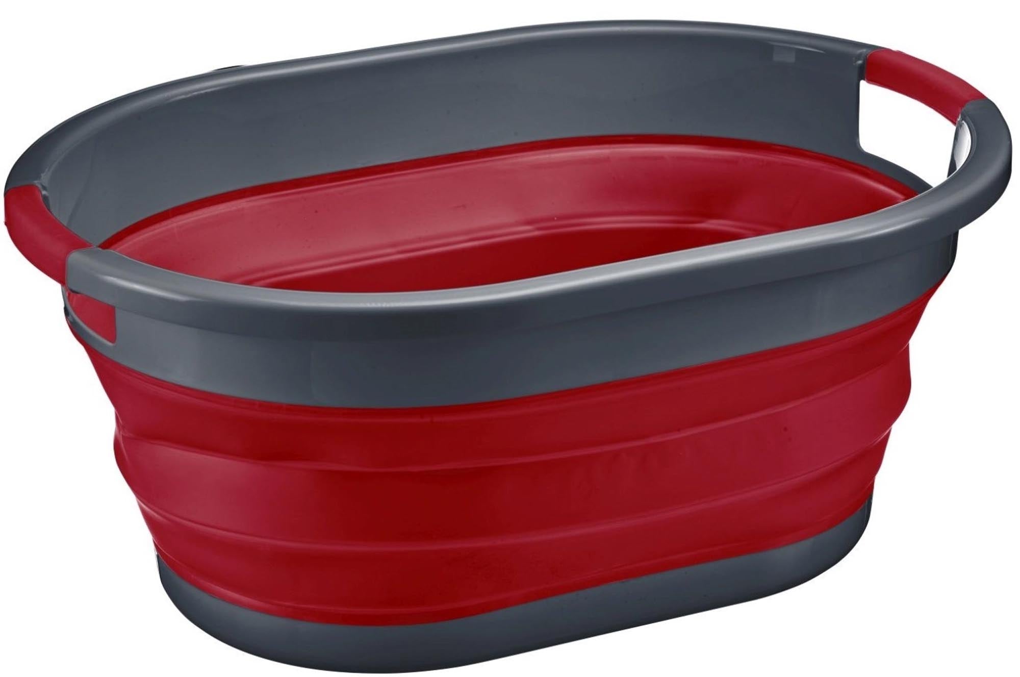 Wäschekorb faltbar, 24L in Rot präsentiert im Onlineshop von KAQTU Design AG. Wäschekorb ist von Westmark