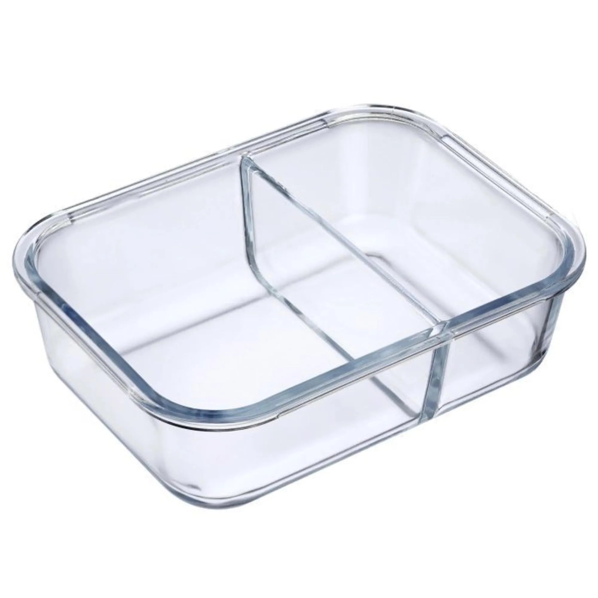 Glas-Frischhaltedose 980ml von Westmark, mit zwei separaten Fächern, perfekt für die frische und getrennte Aufbewahrung von Speisen.