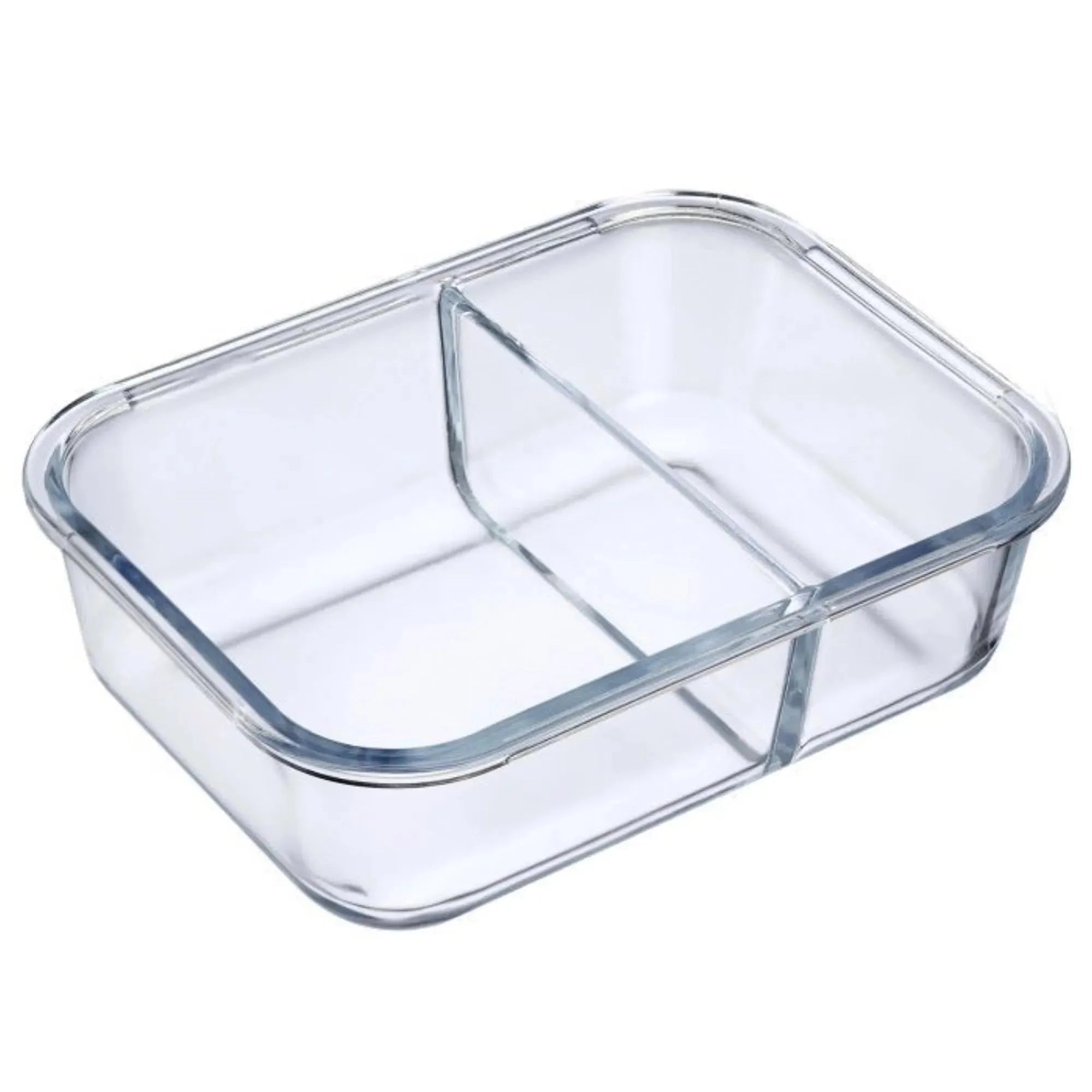 Glas-Frischhaltedose 980ml von Westmark, mit zwei separaten Fächern, perfekt für die frische und getrennte Aufbewahrung von Speisen.