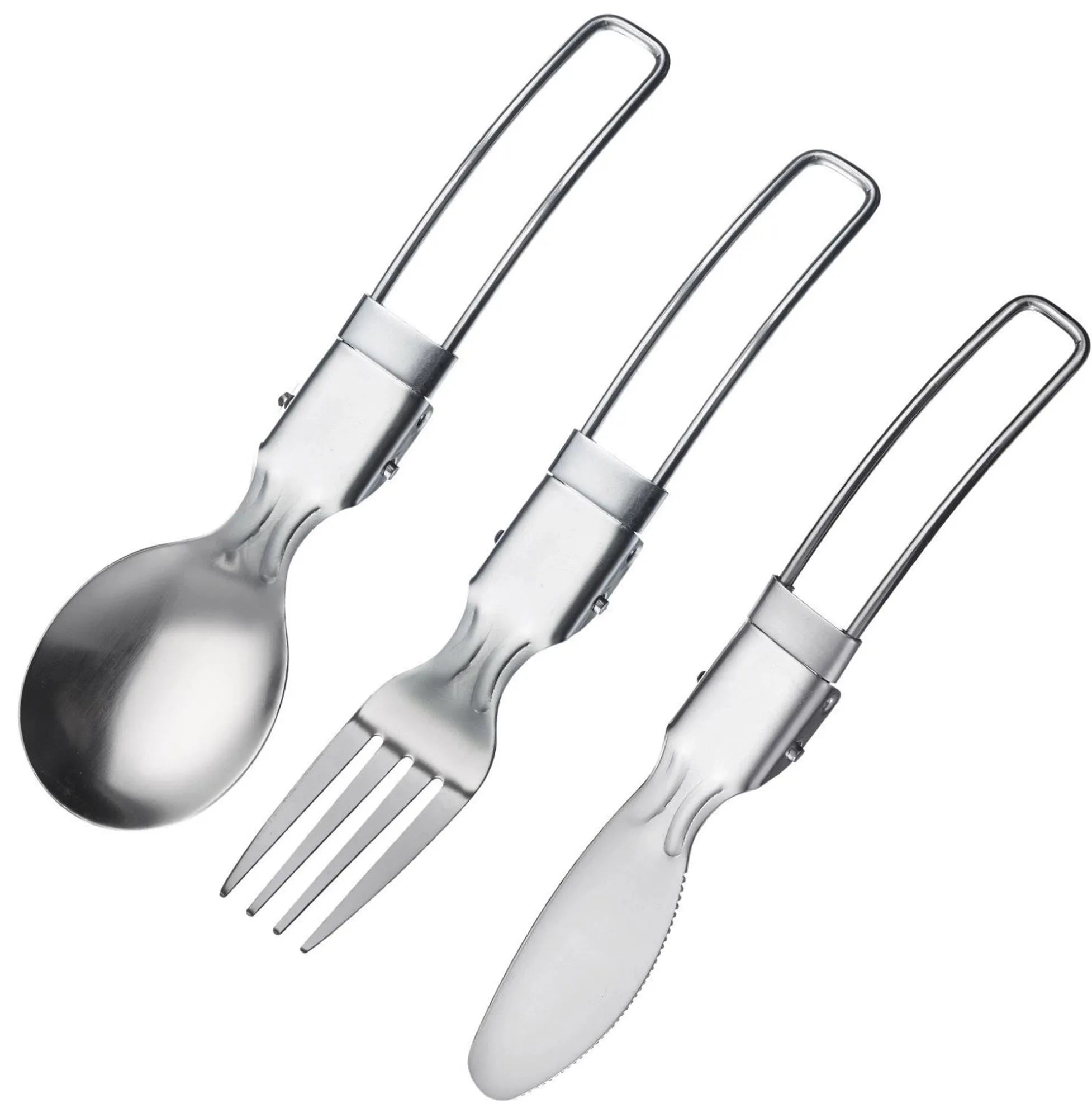 3 tlg. Set Campingbesteck, Edelstahl in Silber präsentiert im Onlineshop von KAQTU Design AG. Besteck ist von Westmark
