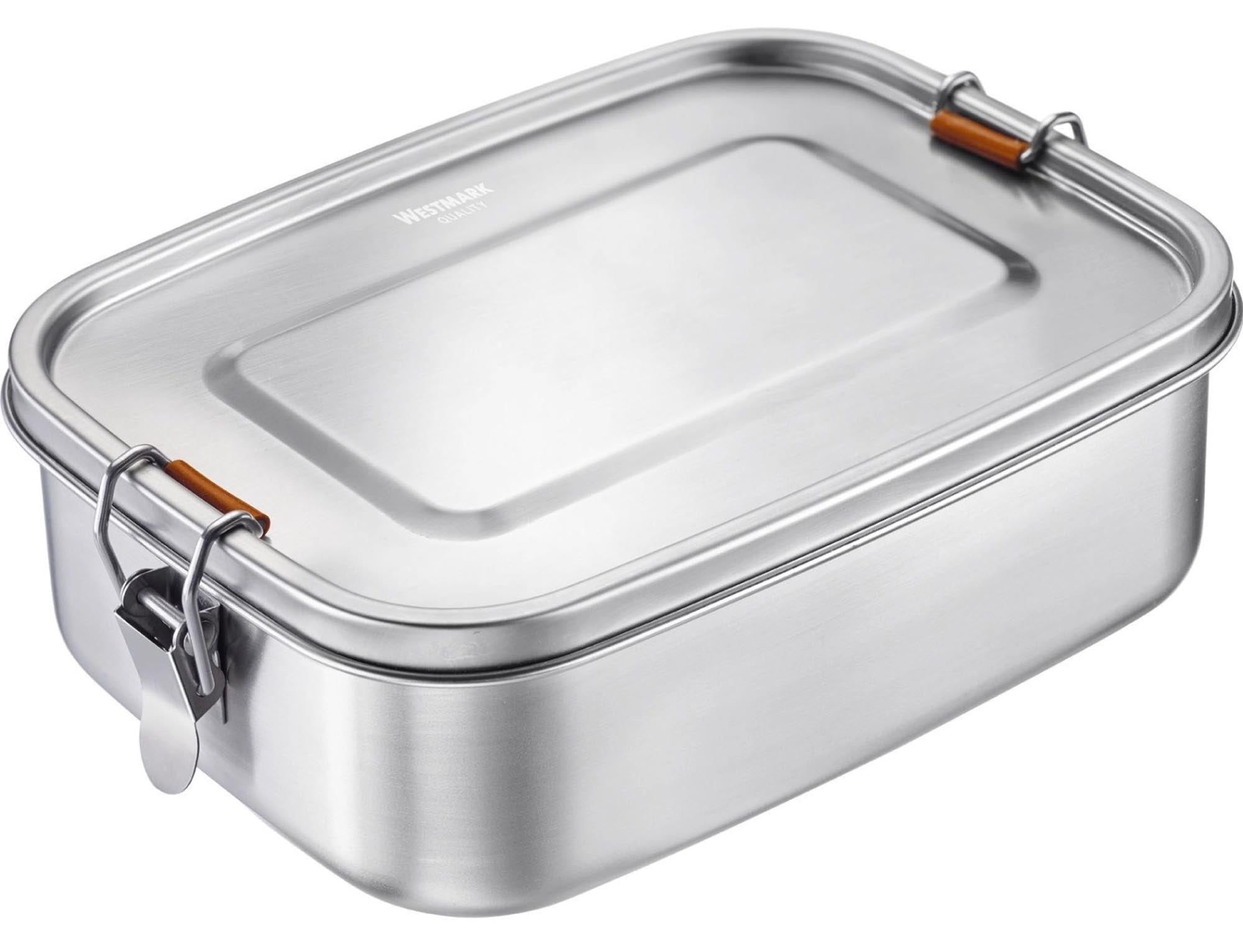 Lunchbox Viva Mini, 1100ml in Silber präsentiert im Onlineshop von KAQTU Design AG. Aufbewahrungsbehälter ist von Westmark