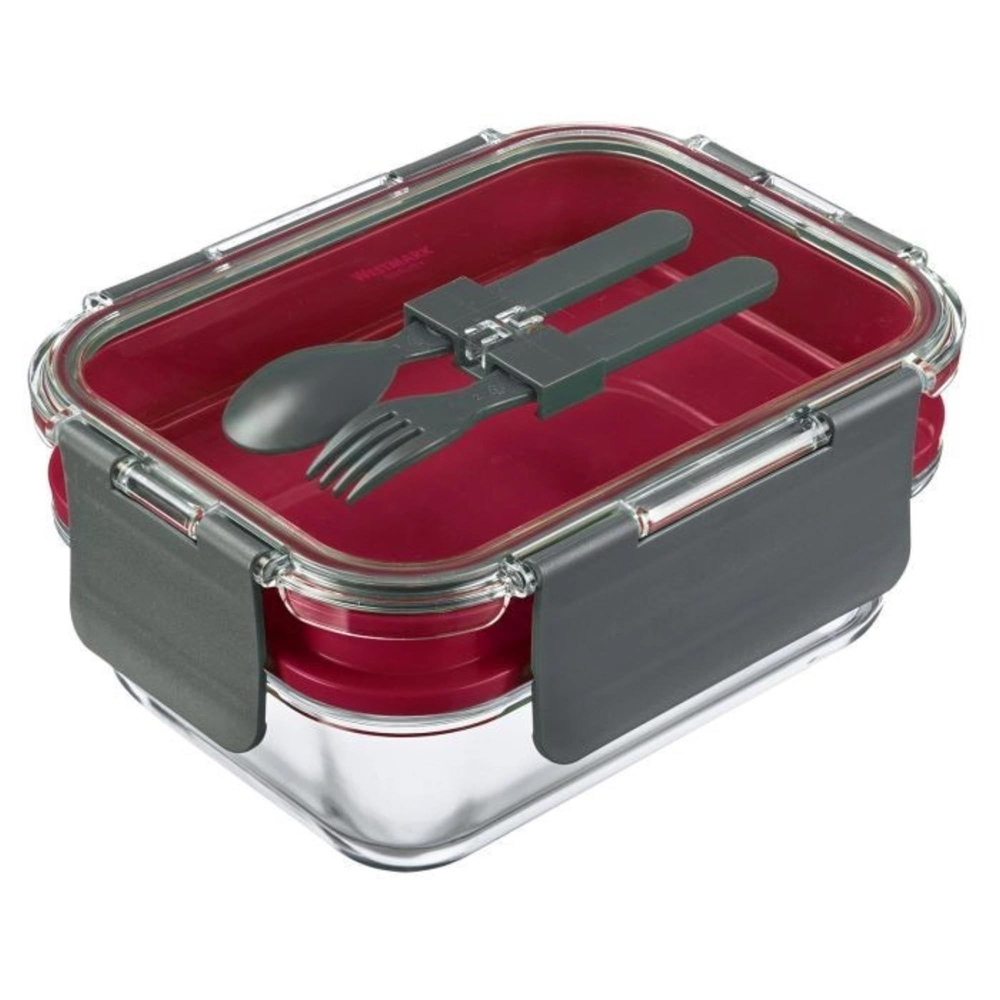 Geräumige Lunchbox von Westmark, 1740ml, in Rot. Perfekt für unterwegs, langlebig, leicht zu reinigen und praktisch im Alltag.