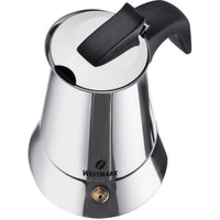 Caffettiera espresso Brasilia Plus in acciaio inox, 6 tazze