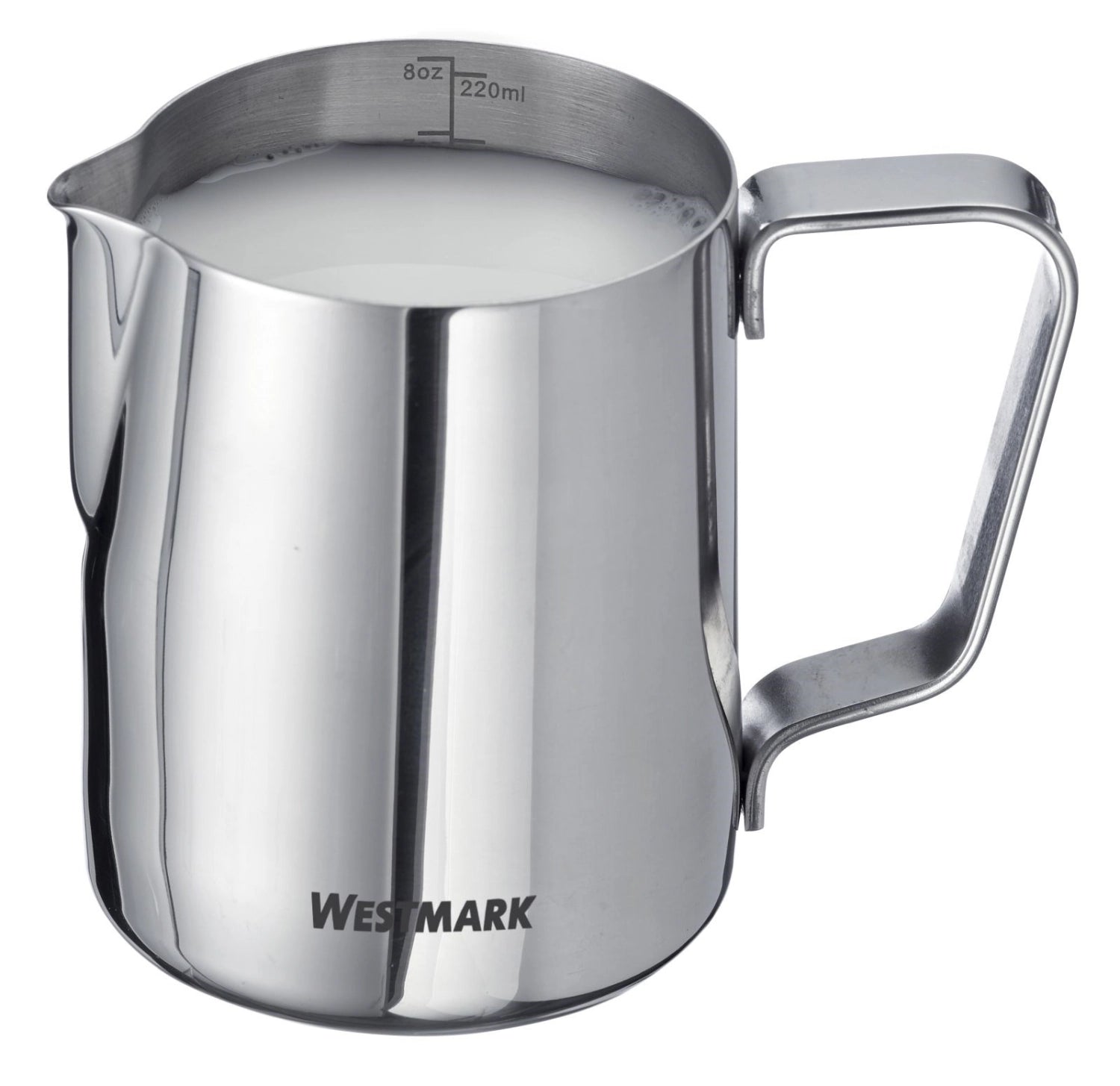 Elegantes Milchkännchen Brasilia von Westmark, 220 ml, aus hochwertigem Edelstahl, ideal für die stilvolle Servierung von Milch und Saucen.