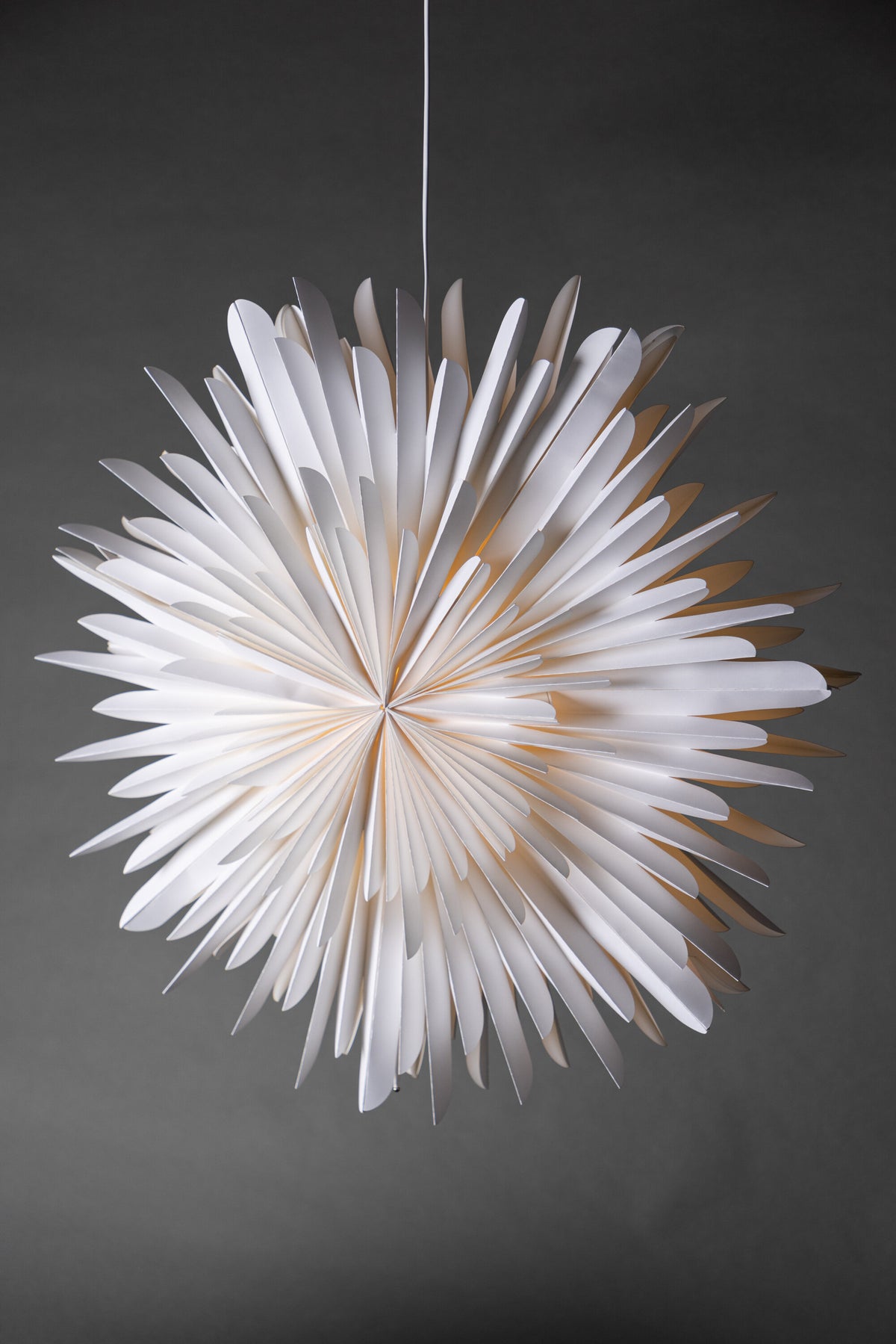 Siegel Pendelleuchte in Weiss präsentiert im Onlineshop von KAQTU Design AG. Weihnachtszubehör ist von Venture Home