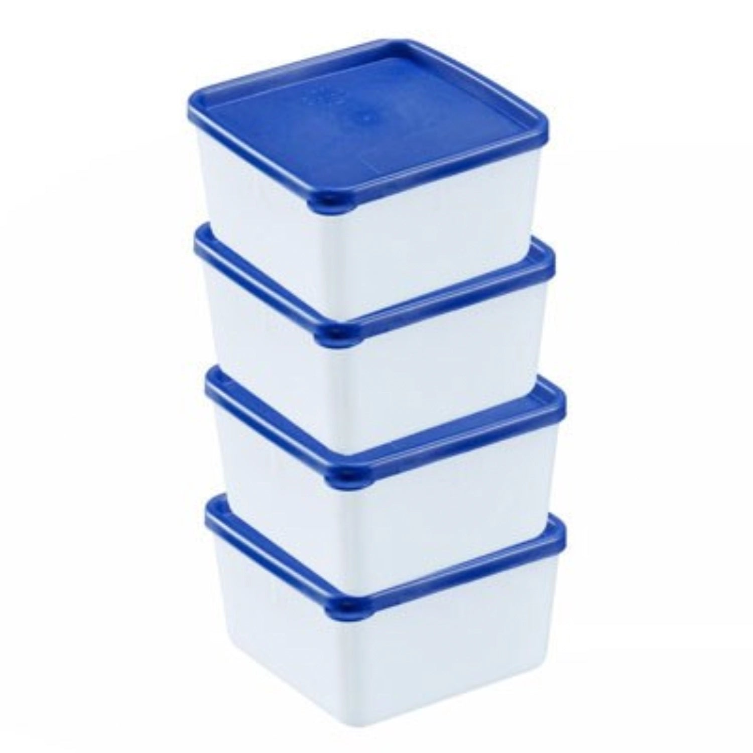 4er Set Gefrierdosen Trio, 11.3x11.3x6.4cm, 0.5 l in Blau präsentiert im Onlineshop von KAQTU Design AG. Küchenhelfer ist von Westmark