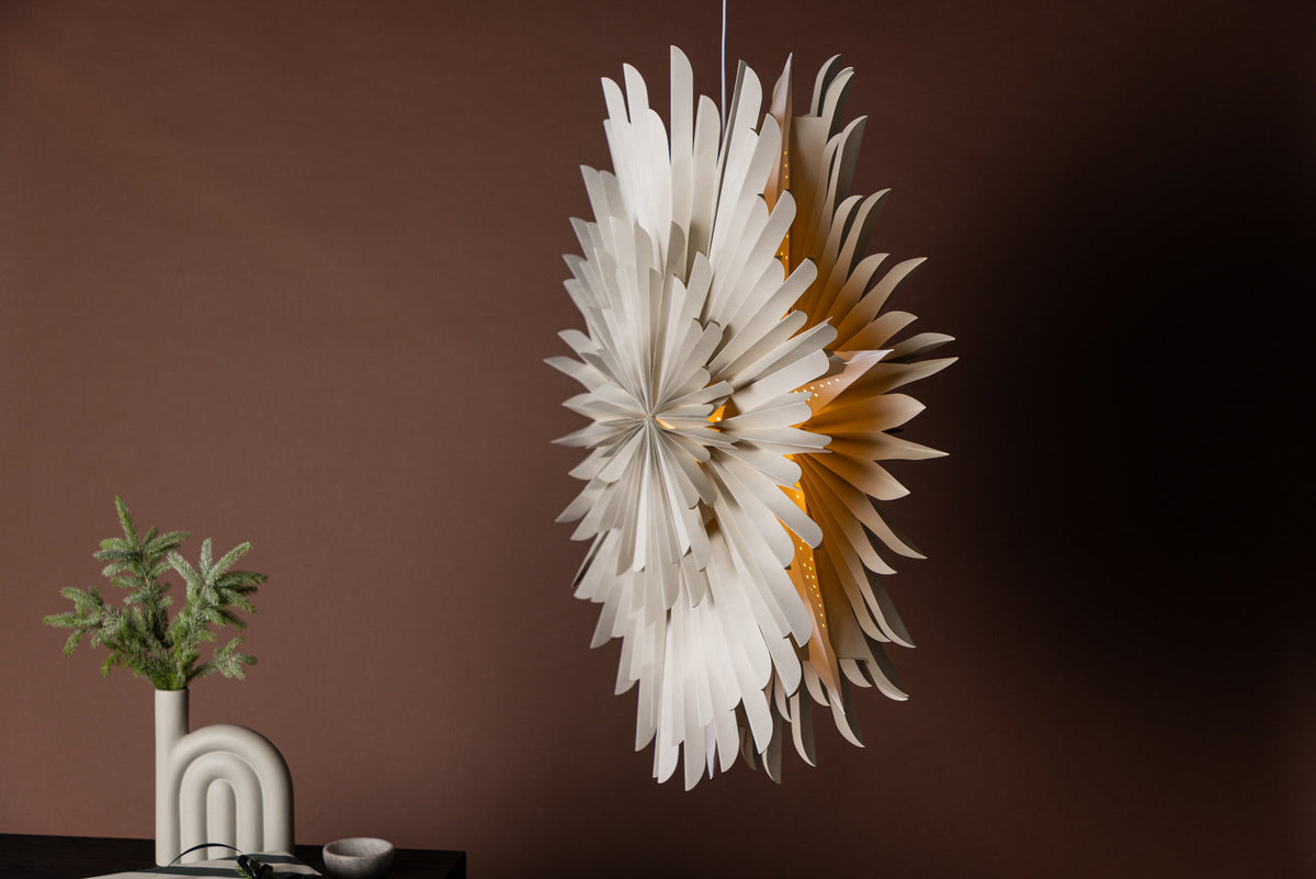 Siegel Pendelleuchte in Beige präsentiert im Onlineshop von KAQTU Design AG. Pendelleuchte ist von Venture Home