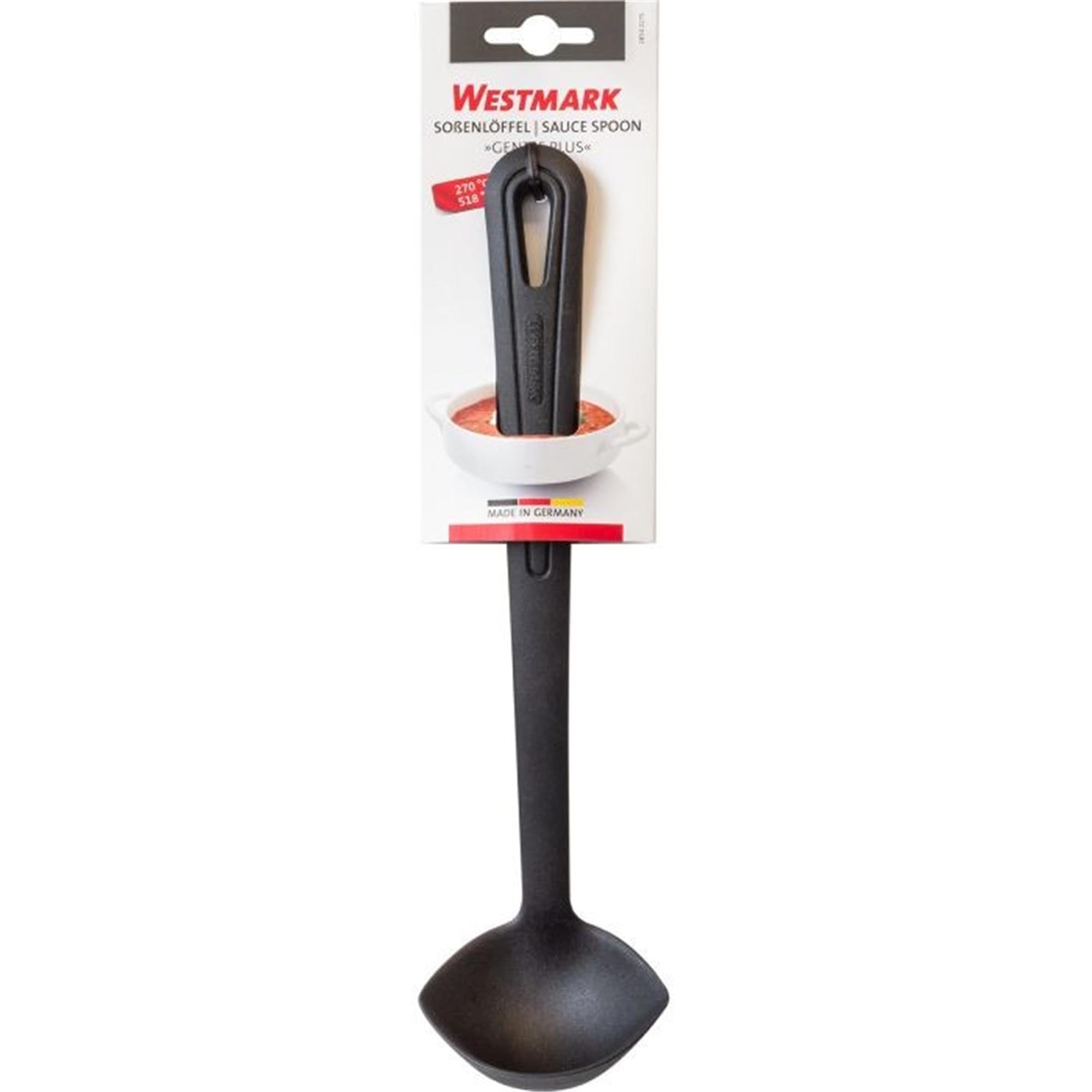 Der Soßenlöffel Gentle Plus von Westmark ist ideal zum Servieren von Soßen. Ergonomisch, langlebig und spülmaschinengeeignet.
