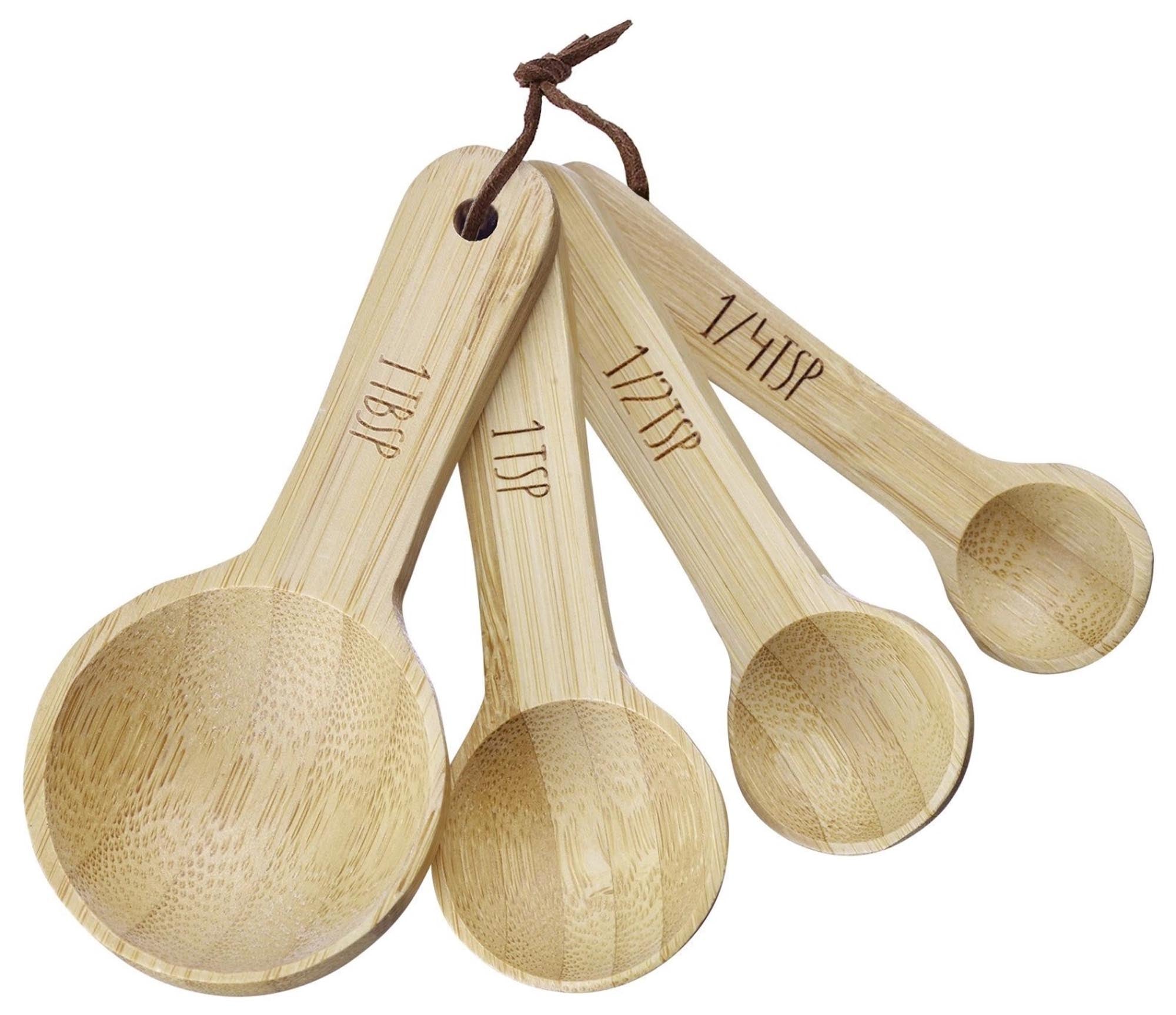 4er Set Messlöffel Woody in Braun präsentiert im Onlineshop von KAQTU Design AG. Küchenhelfer ist von Westmark