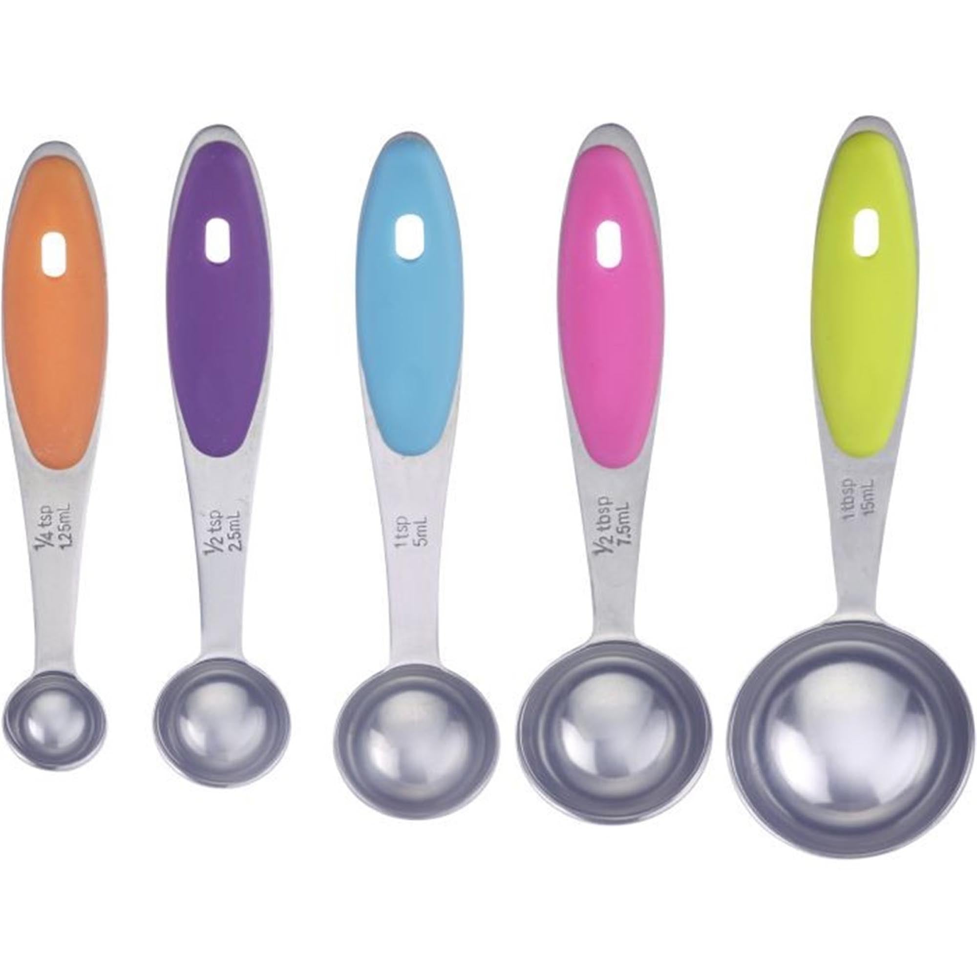 Praktisches Messlöffel-Set von Westmark, 5 Grössen (1.25-15ml), ideal für präzises Abmessen in der Küche, robust und handlich.