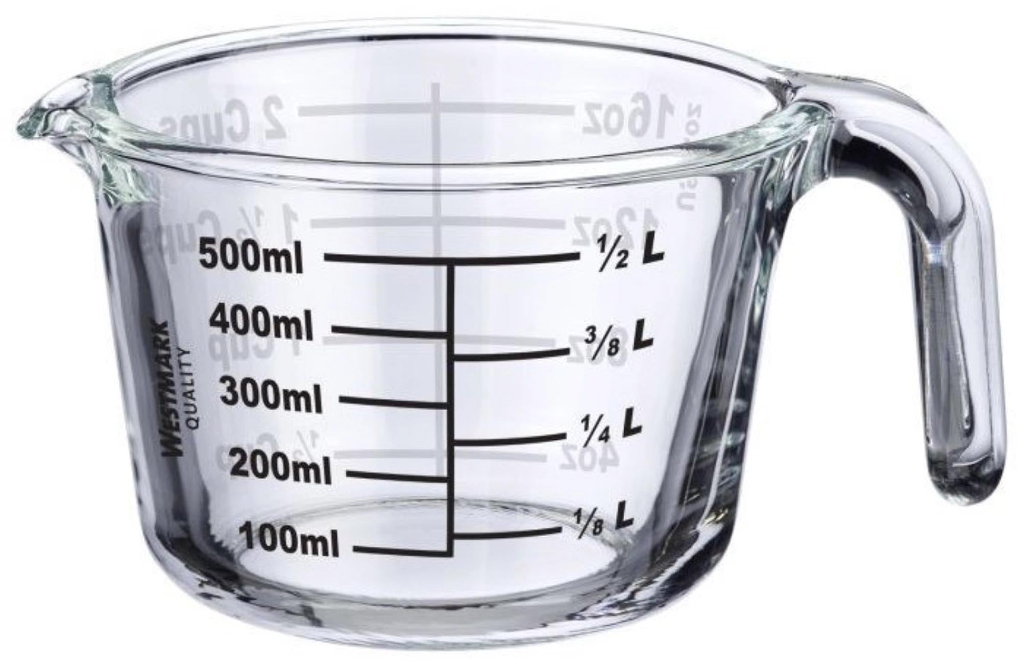 Messkanne, Borosilikatglas, 0,5 l in Transparent präsentiert im Onlineshop von KAQTU Design AG. Küchenhelfer ist von Westmark