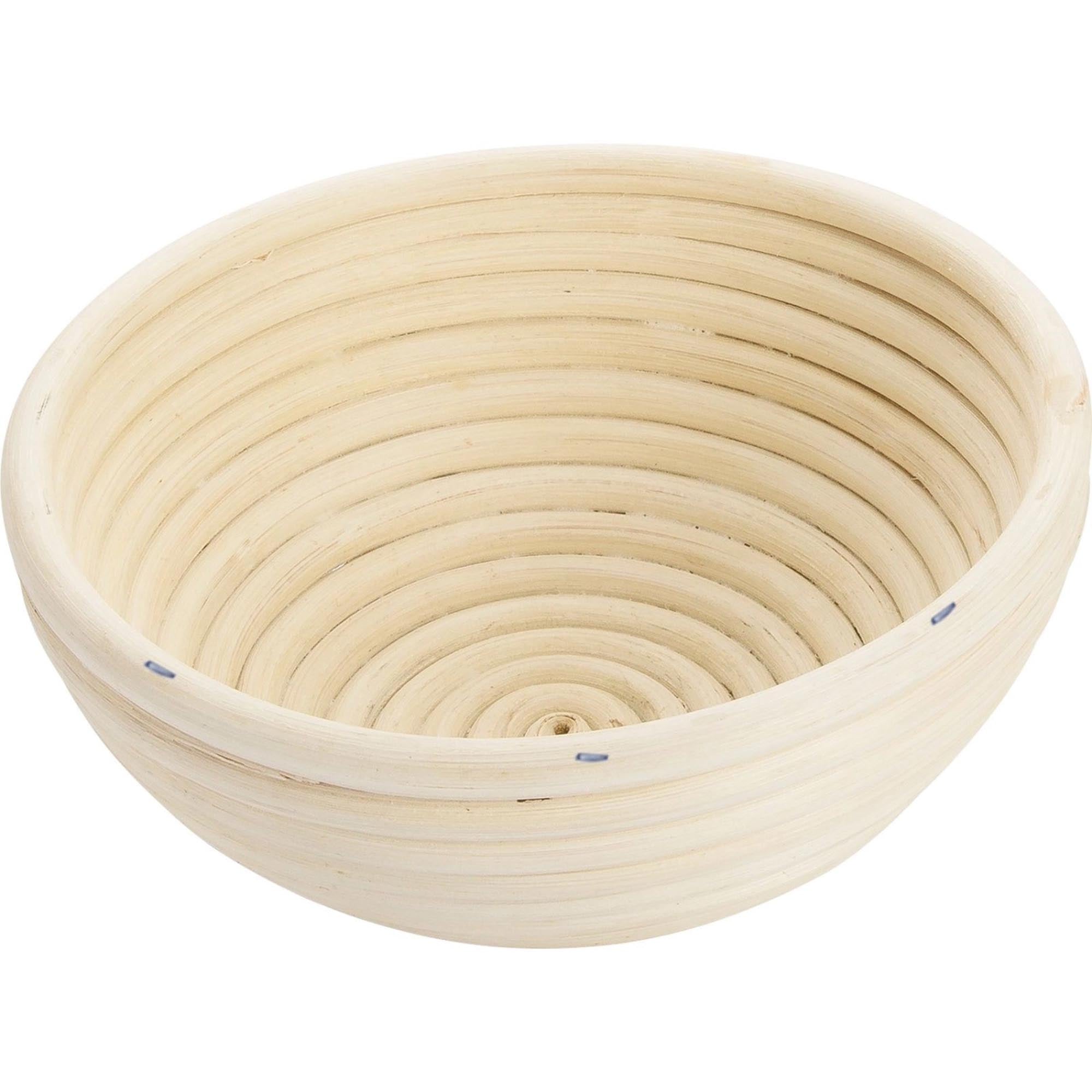 Westmark Gärkörbchen-Set rund, 17.5 cm Ø, 8.1 cm hoch, mit Stoffbezug, perfekt für Brotbacken und Hobbybäcker.