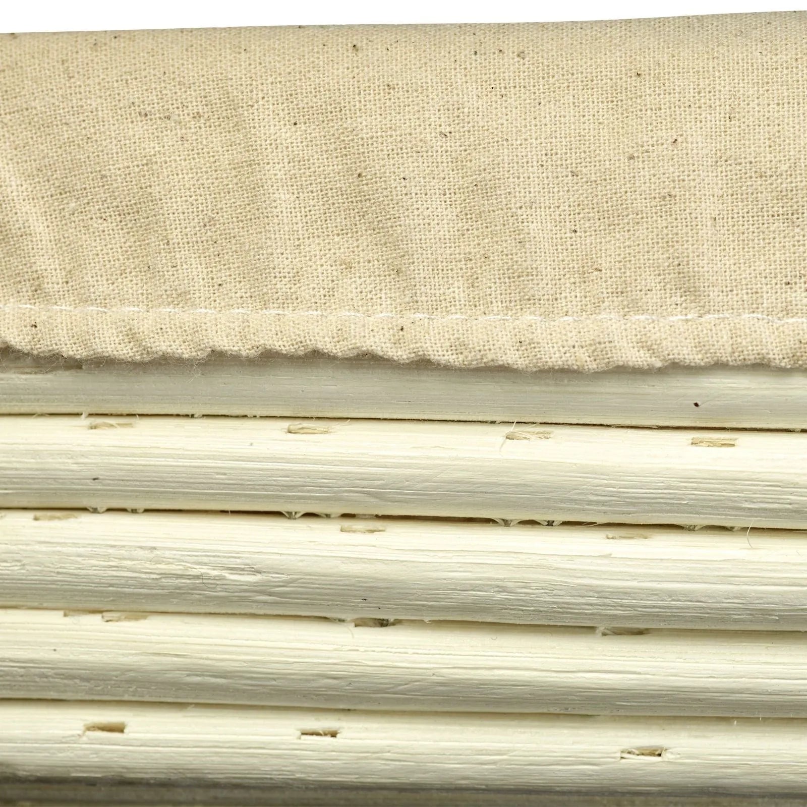 Ovales Gärkörbchen mit Stoffbezug und Ährenmuster, ideal für Brot, Maße: 34x20.5x8cm, von Westmark.
