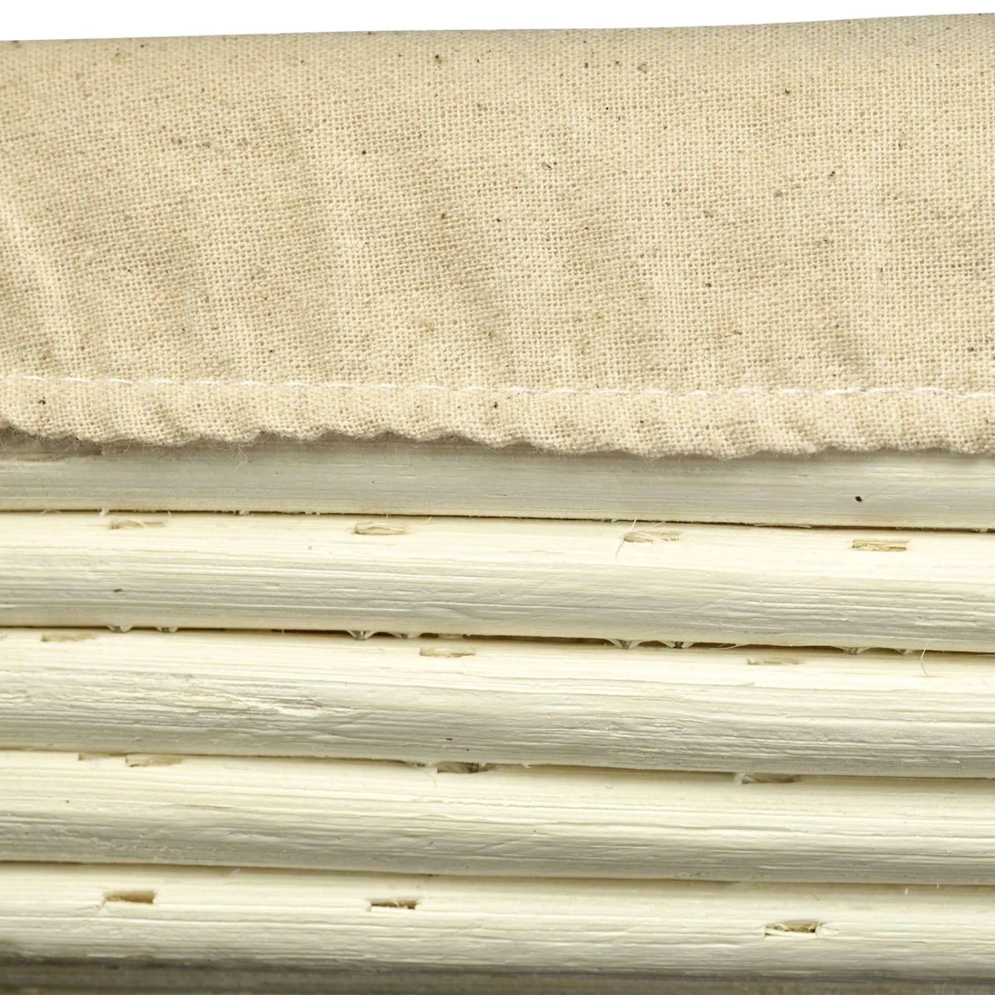 Ovales Gärkörbchen mit Stoffbezug und Ährenmotiv, perfekt für Brotbacken, Maße: 34x20.5x8cm, von Westmark.