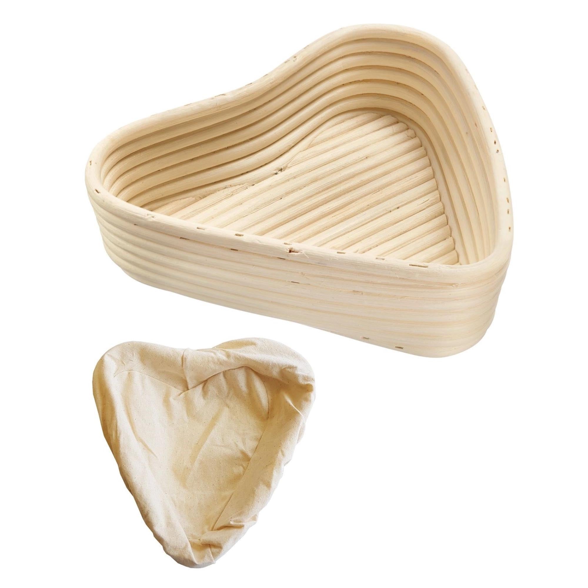Set Gärkörbchen Herzform mit Bezug 22 x 23.5 x 6.5cm in Braun präsentiert im Onlineshop von KAQTU Design AG. Backform / Backblech ist von Westmark
