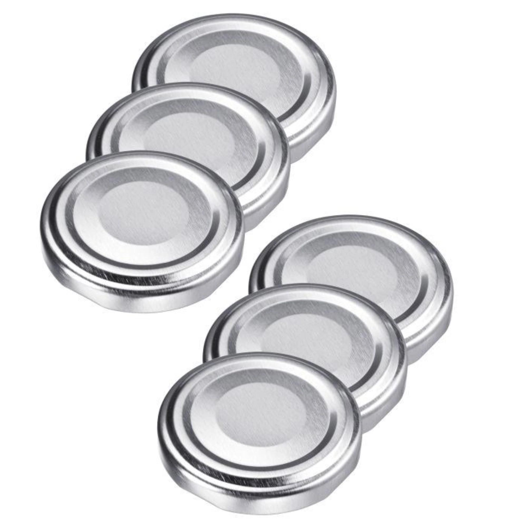 6 Ersatz-Schraubdeckel, D48mm in Silber präsentiert im Onlineshop von KAQTU Design AG. Ersatzteil ist von Westmark