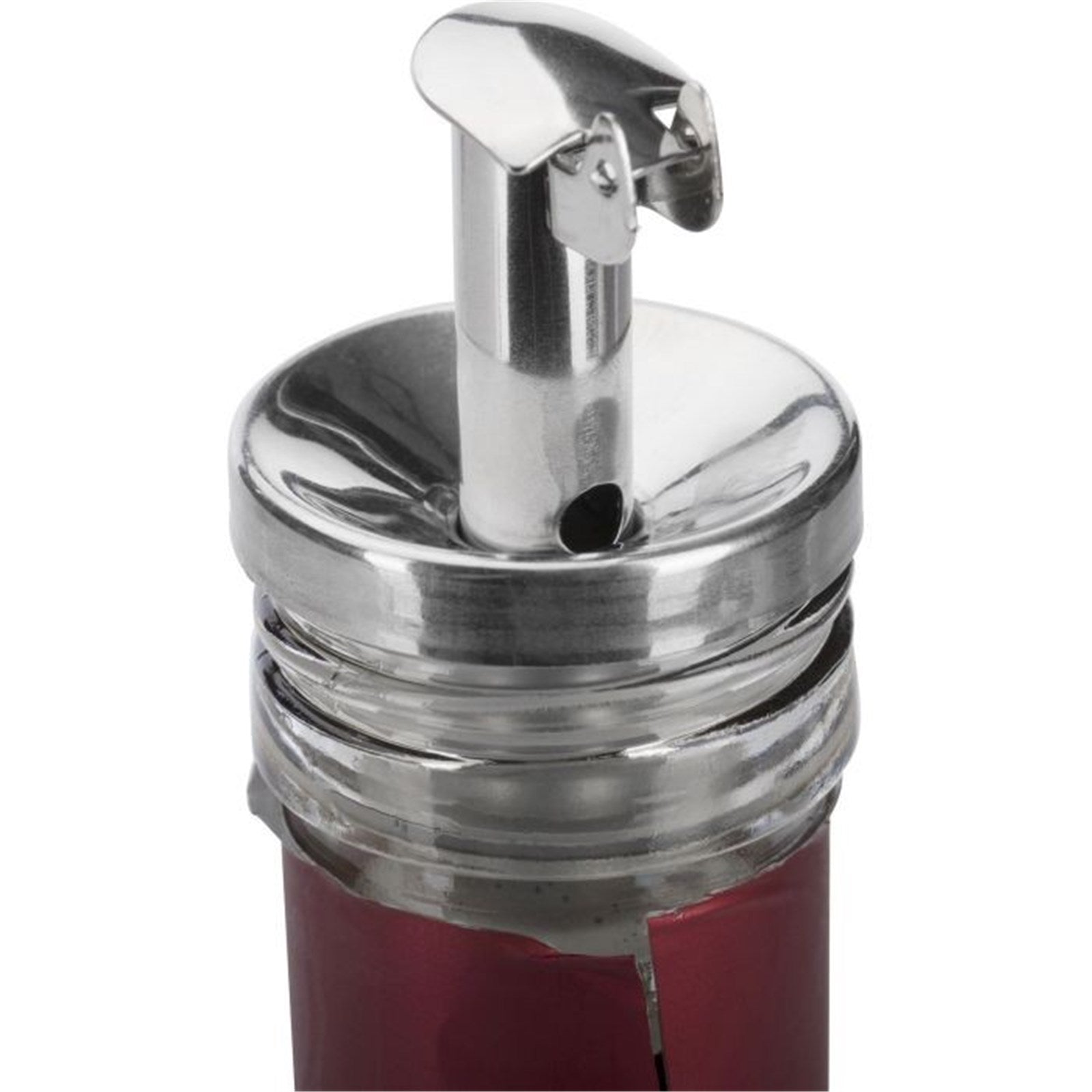 Praktischer Edelstahl-Ausgießer mit PE-Korken und Metallkläppchen, ideal für Ölflaschen. Hochwertig und langlebig von Westmark.